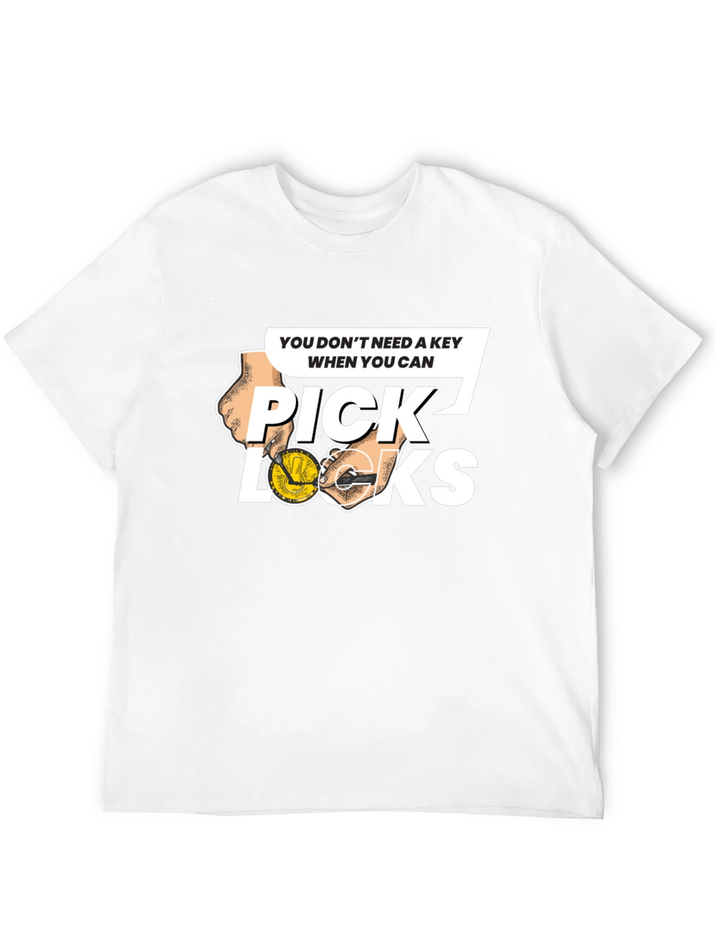 Pick Locks Graphic Tee - Locksmith Humor T-Shirt