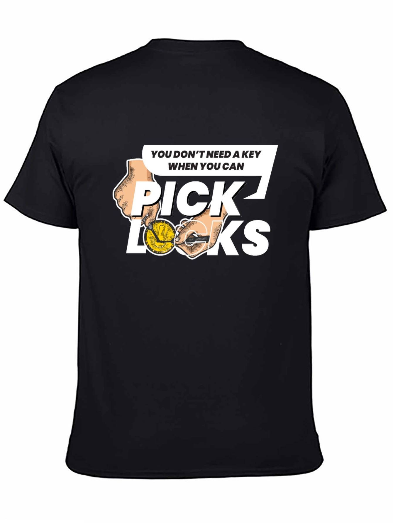 Pick Locks Graphic Tee - Locksmith Humor T-Shirt