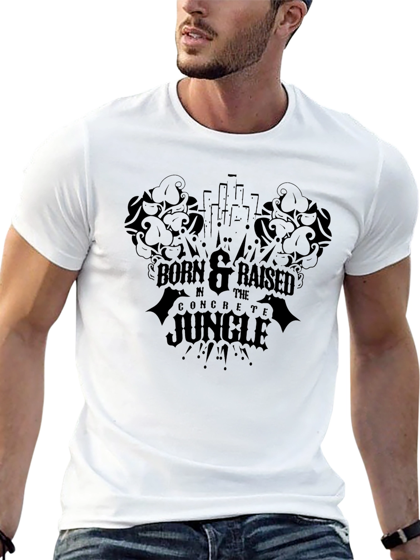 Born & Raised Concrete Jungle Black T-Shirt