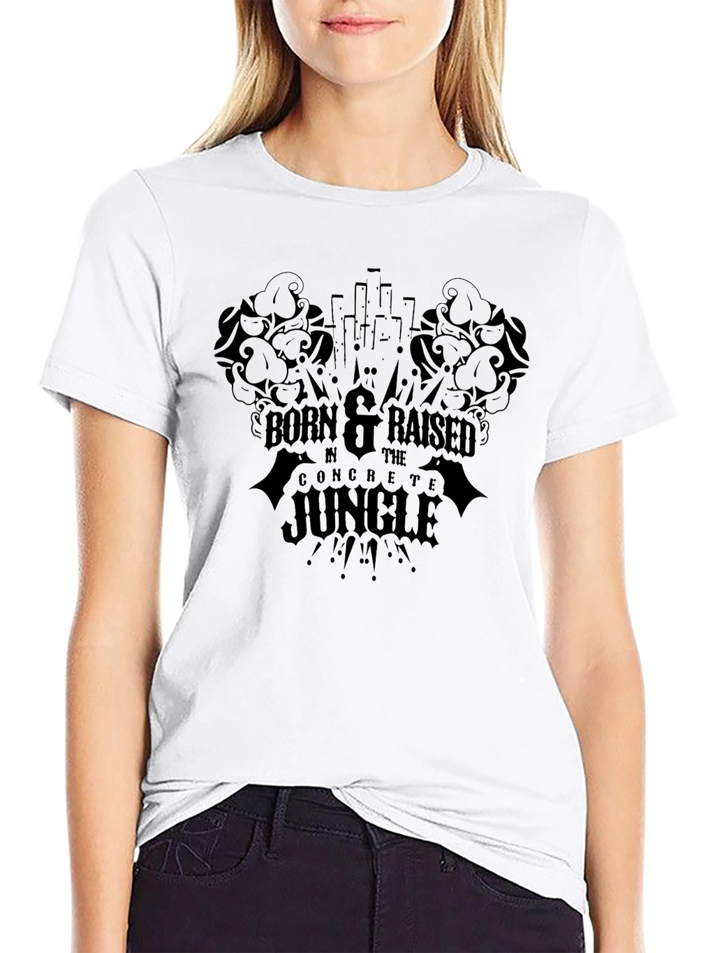 Born & Raised Concrete Jungle Black T-Shirt
