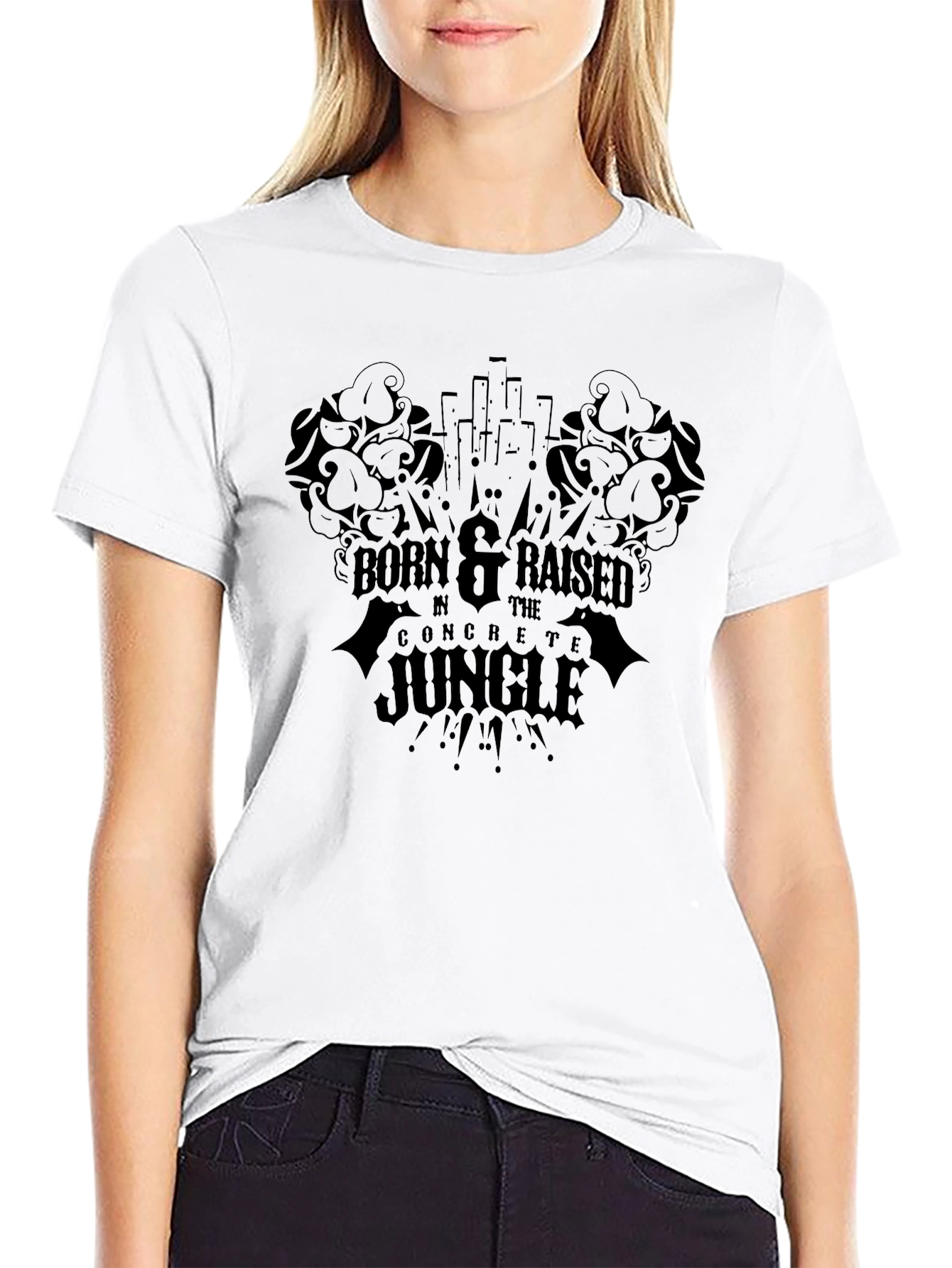 Born & Raised Concrete Jungle Black T-Shirt