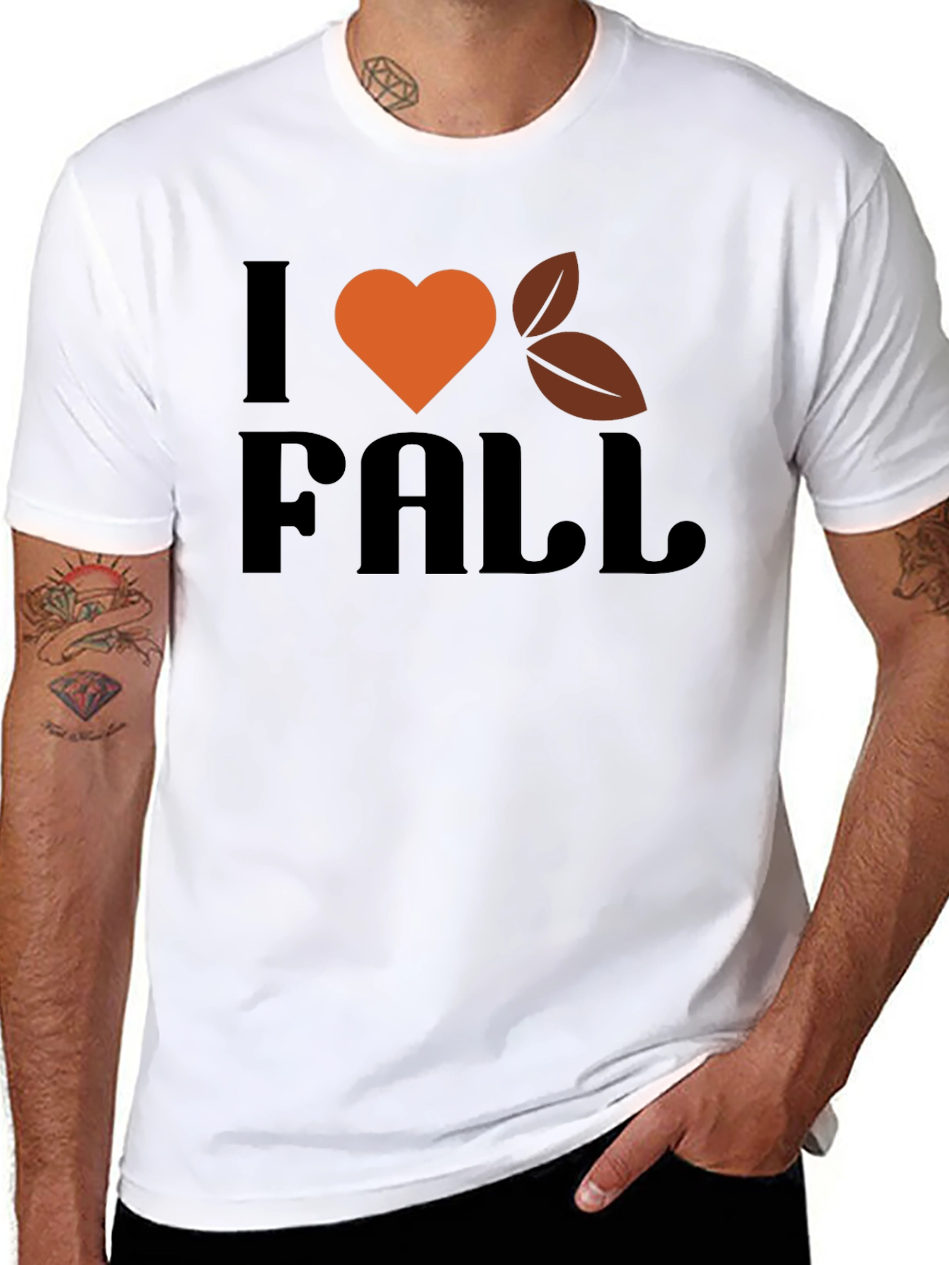 I Heart Fall Graphic Tee - Autumn T-Shirt