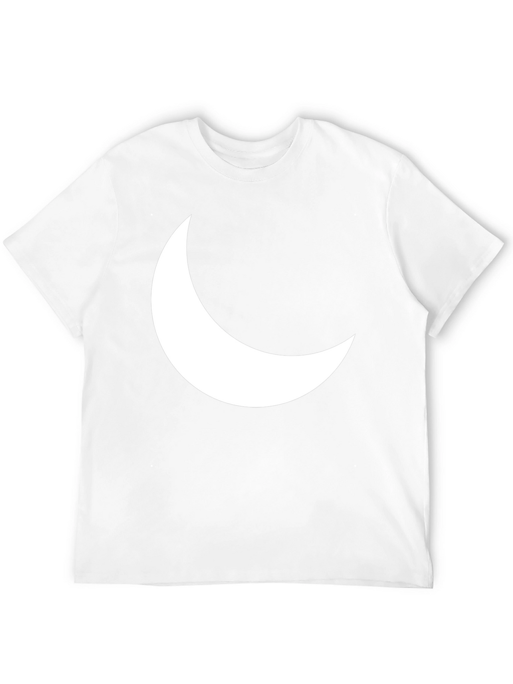 Crescent Moon Graphic T-Shirt - Stylish Black Tee