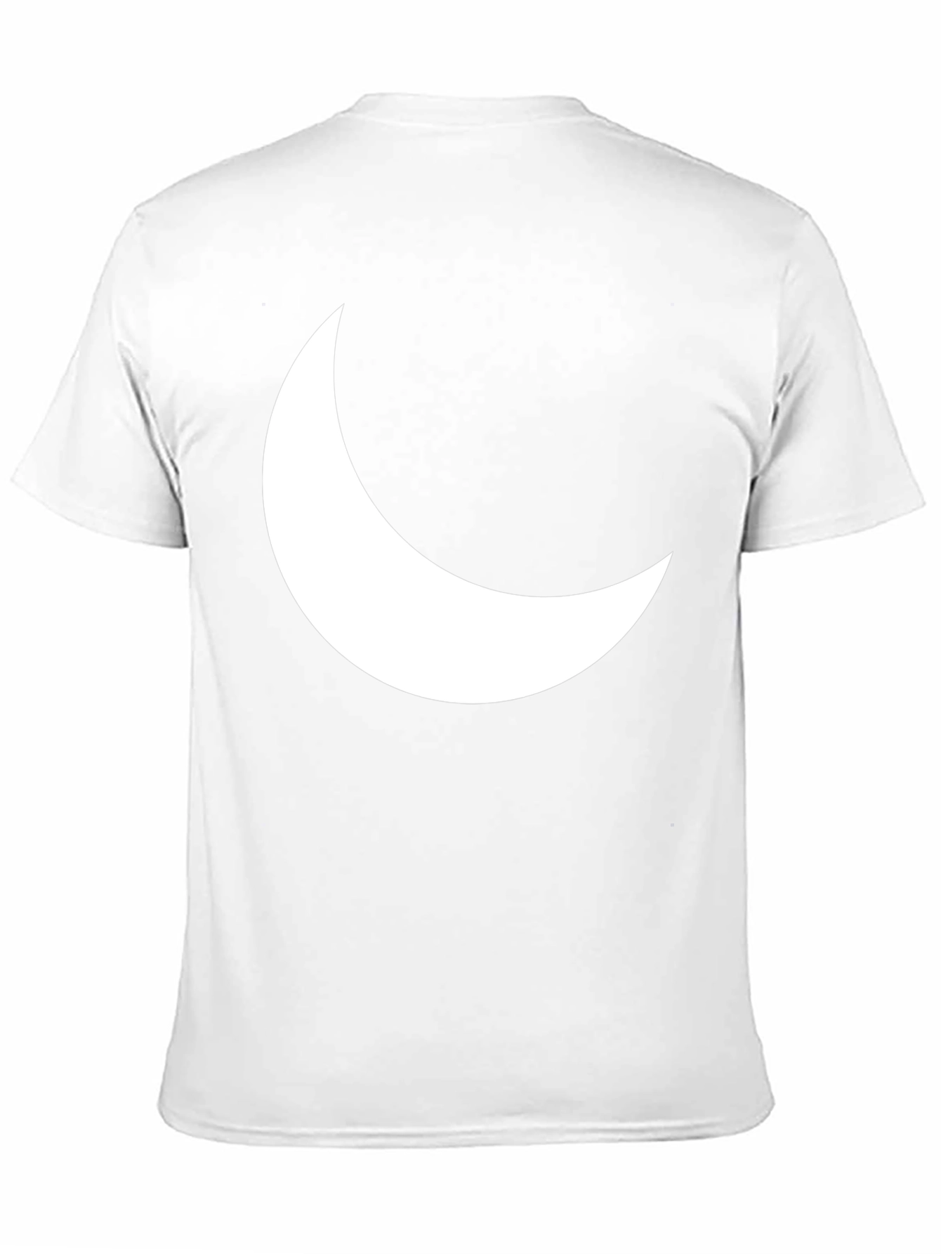 Crescent Moon Graphic T-Shirt - Stylish Black Tee