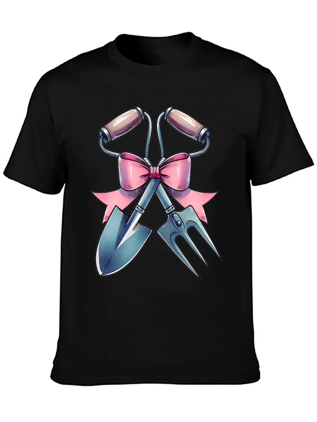 Gardening Tool T-Shirt with Bow