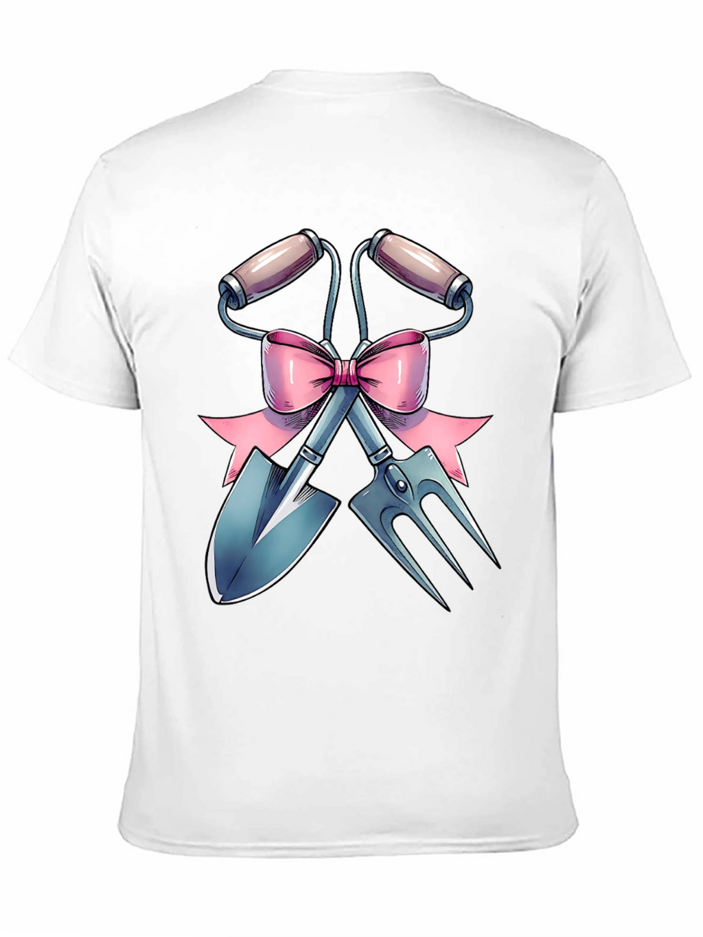 Gardening Tool T-Shirt with Bow