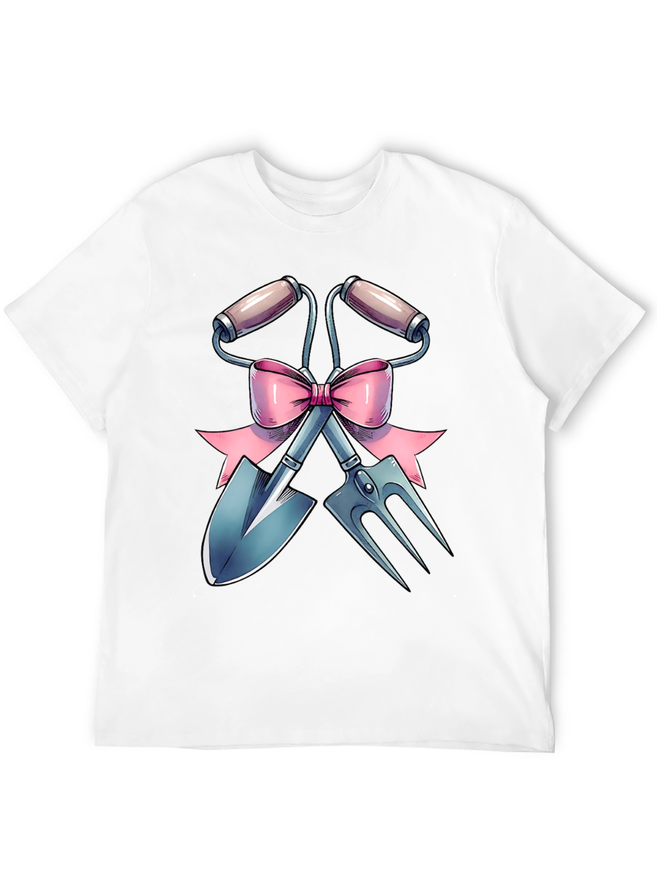 Gardening Tool T-Shirt with Bow