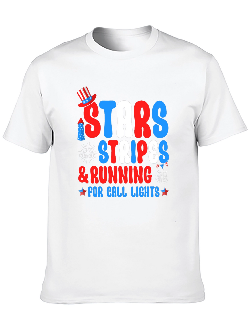 Stars Stripes & Running for Call Lights T-Shirt