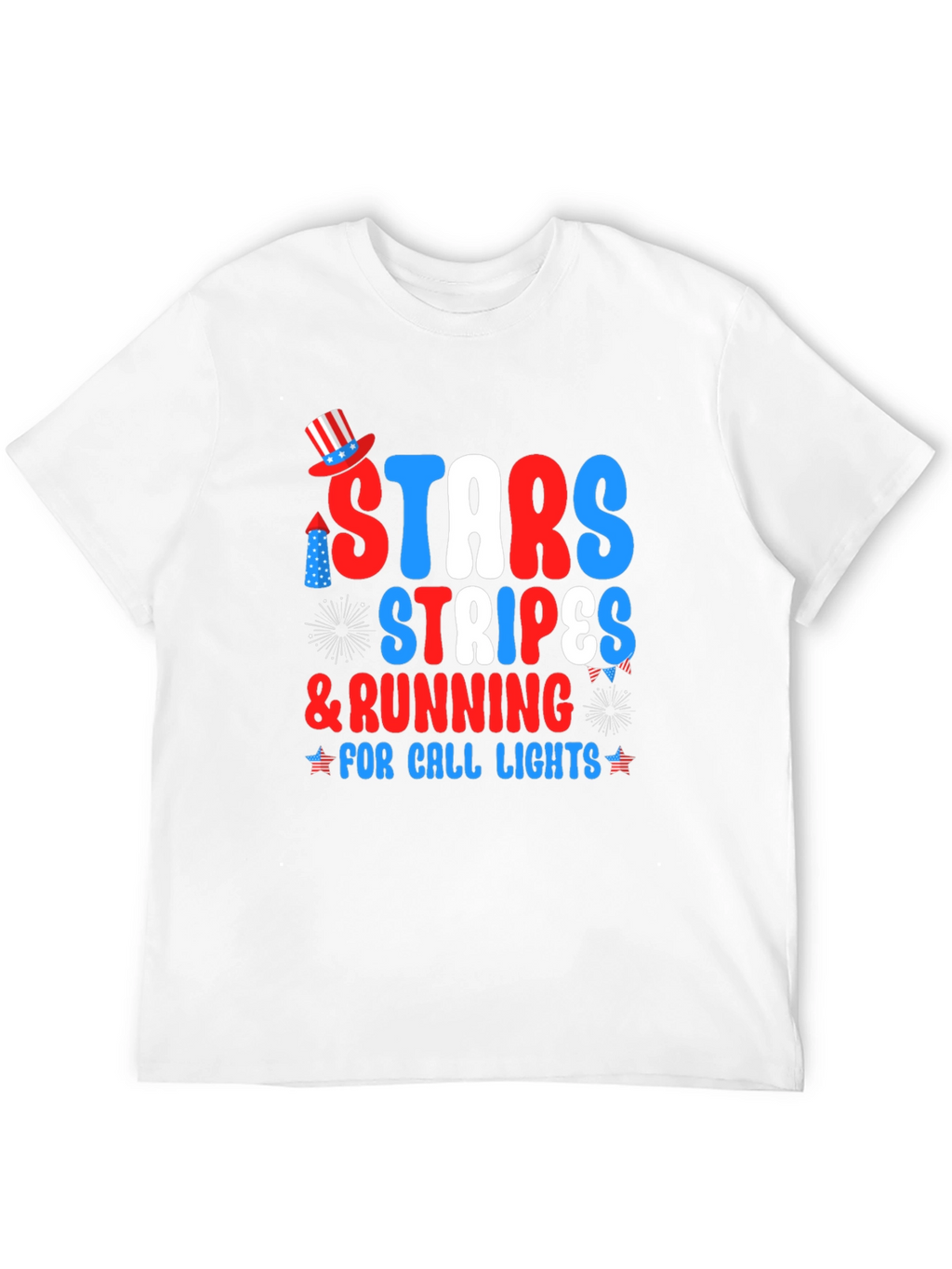 Stars Stripes & Running for Call Lights T-Shirt