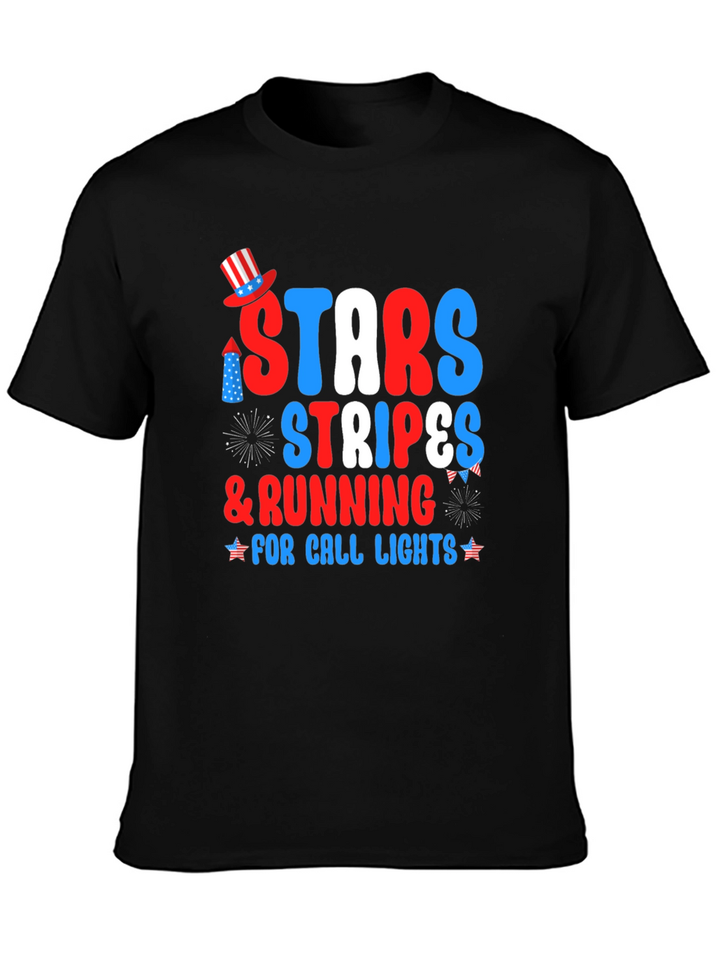 Stars Stripes & Running for Call Lights T-Shirt