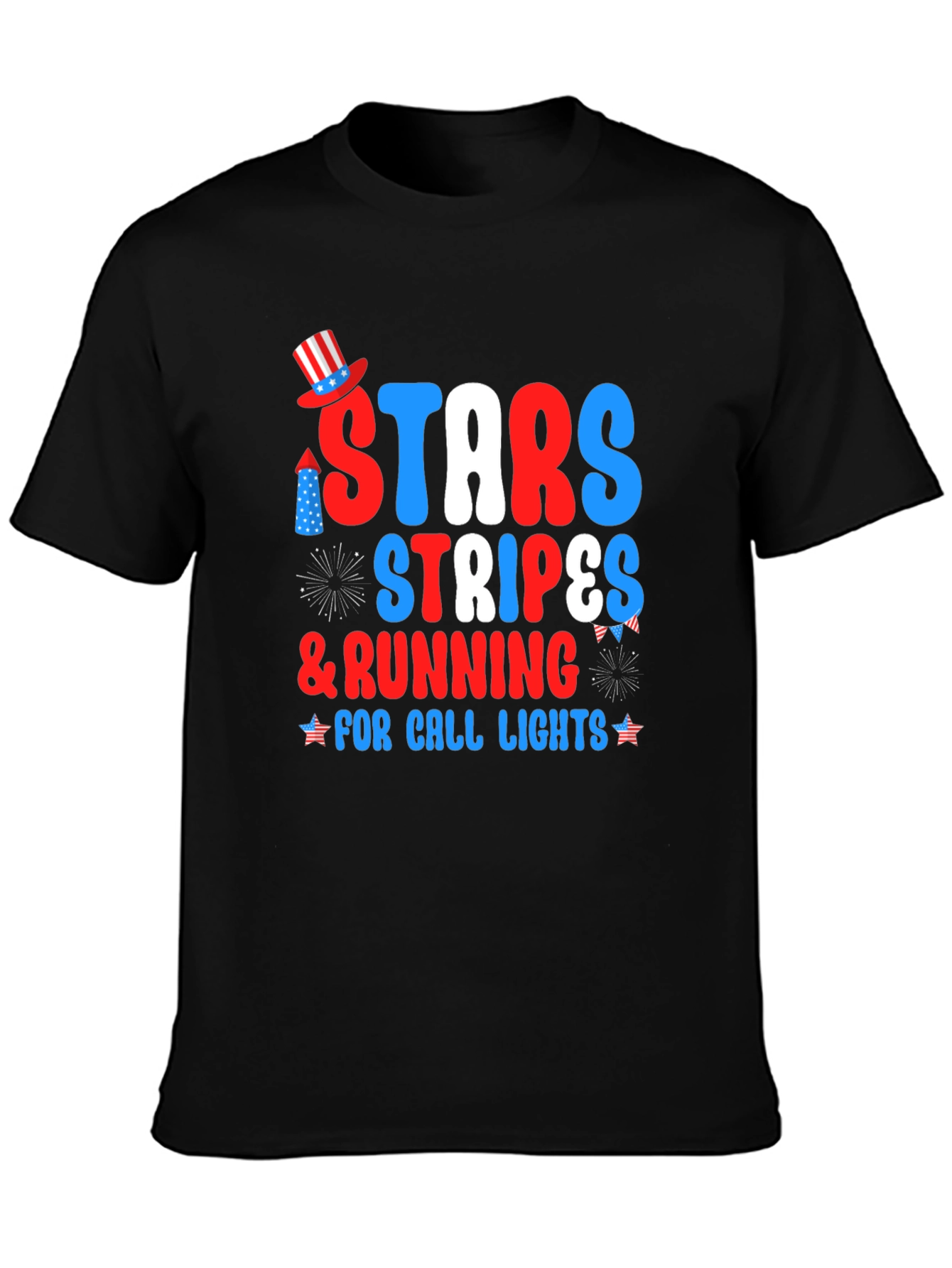 Stars Stripes & Running for Call Lights T-Shirt