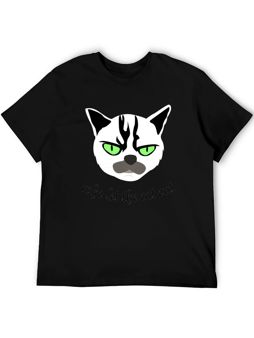 Grumpy Cat T-Shirt - Who Let the Cat Out?