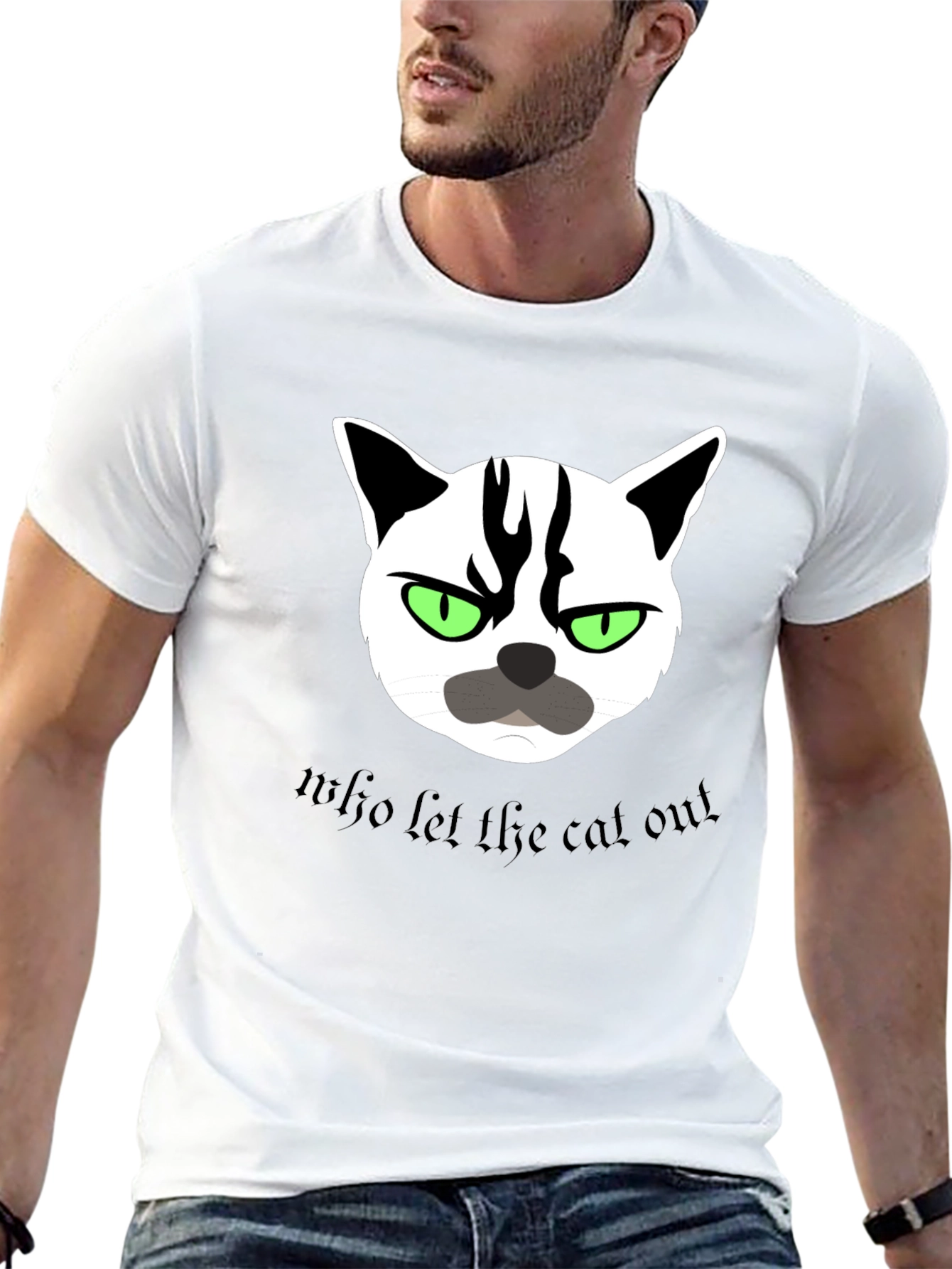 Grumpy Cat T-Shirt - Who Let the Cat Out?