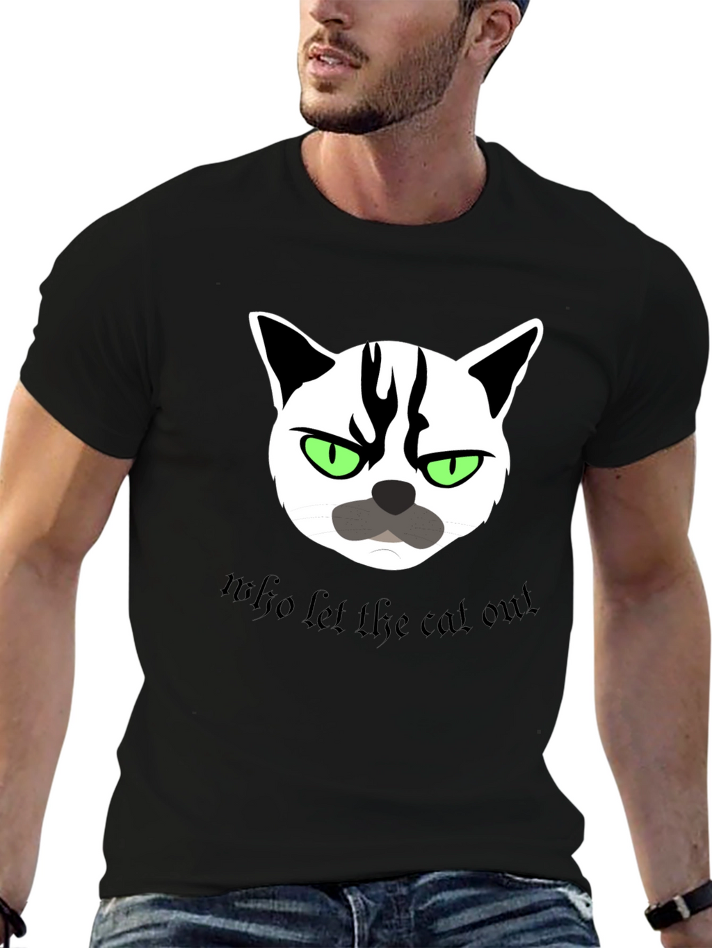 Grumpy Cat T-Shirt - Who Let the Cat Out?