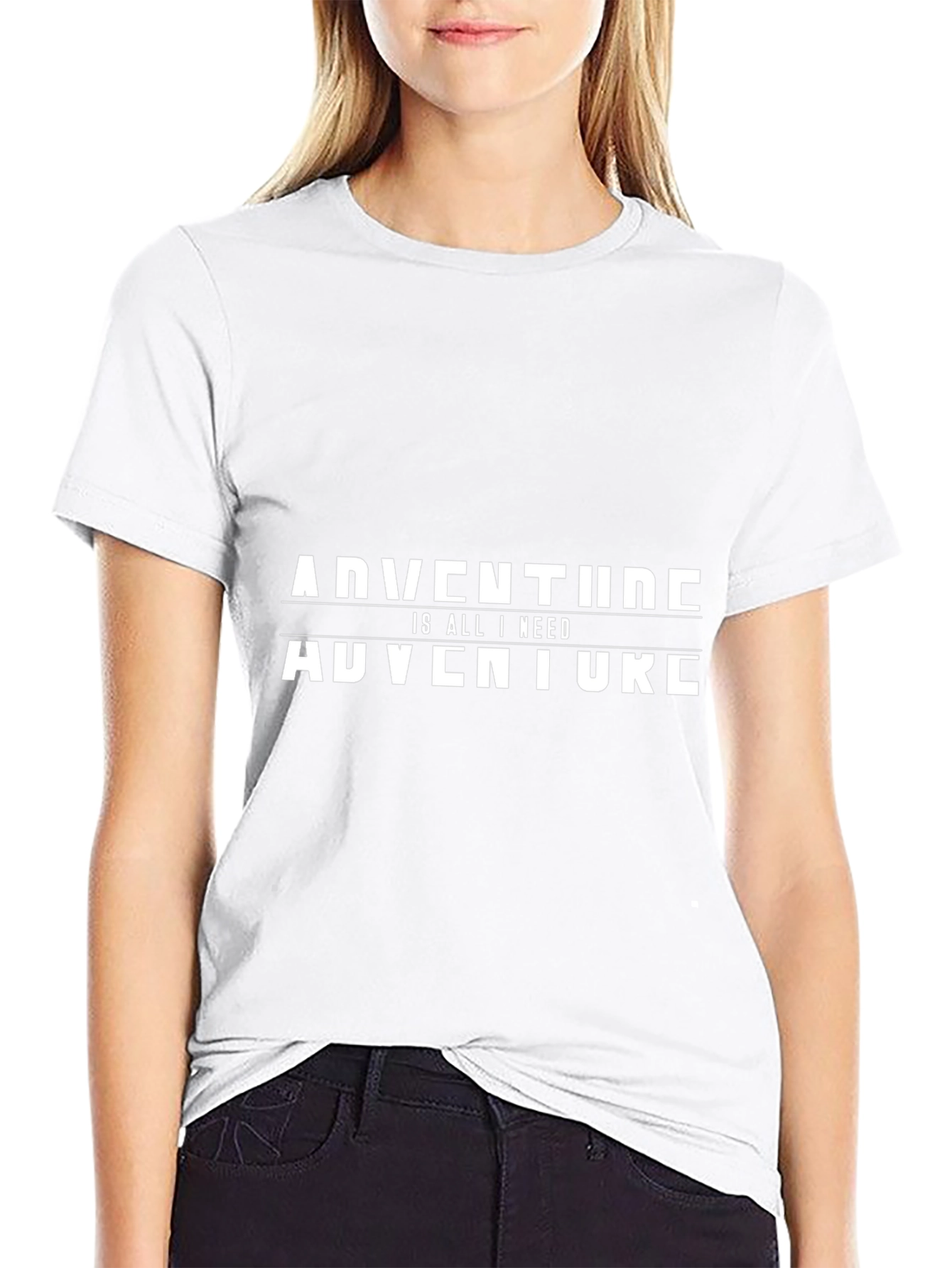Adventure is All I Need Graphic Tee - Black