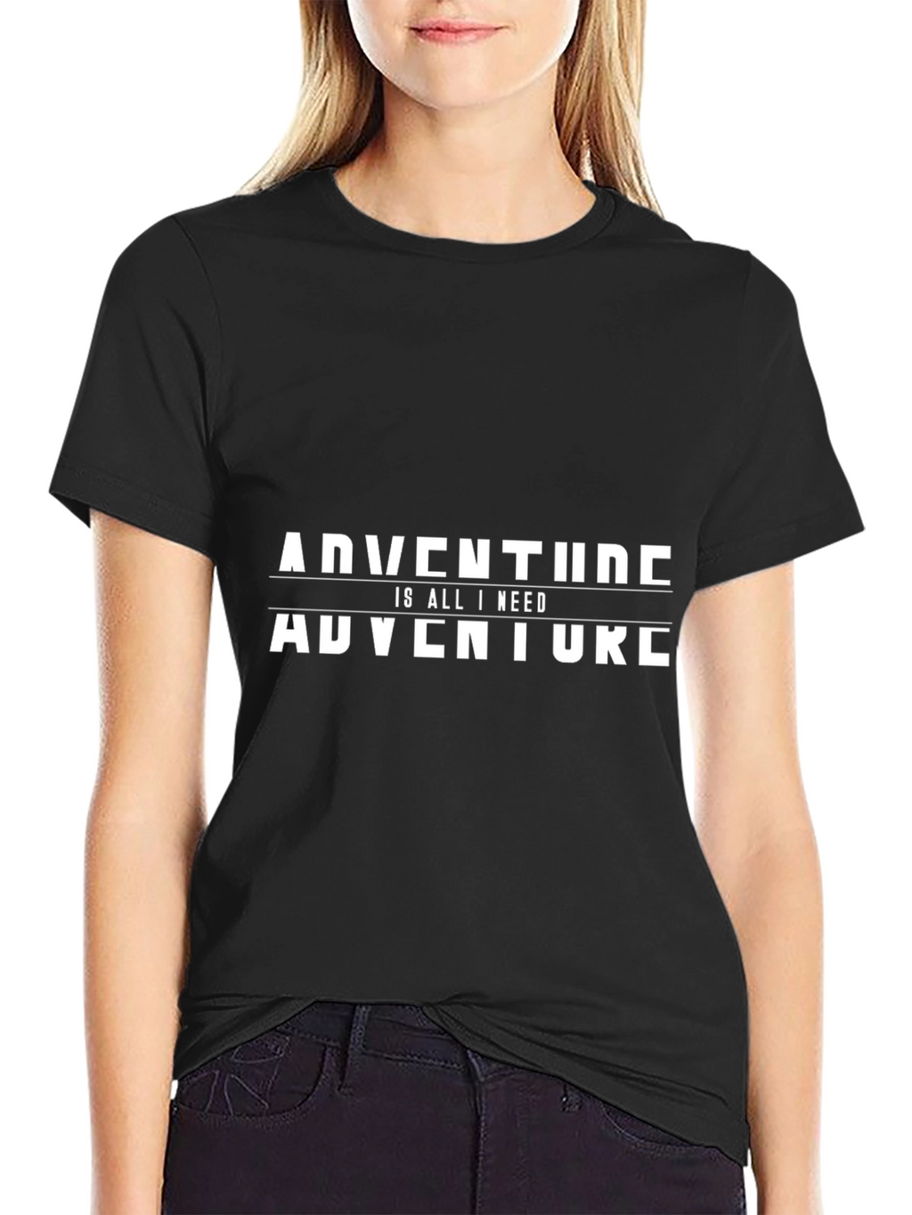 Adventure is All I Need Graphic Tee - Black