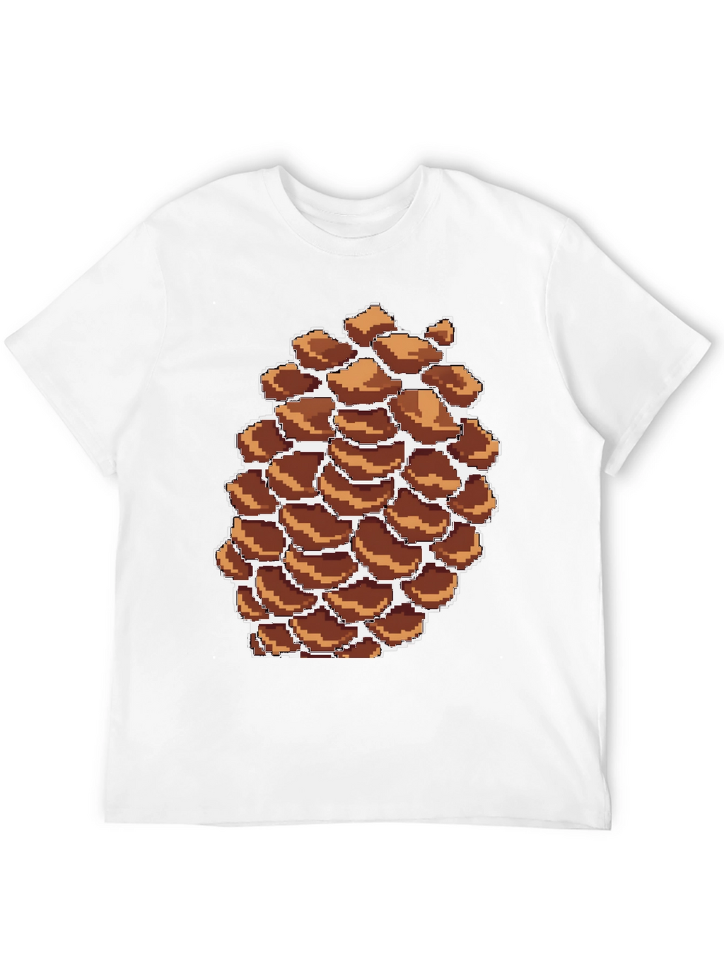 Pixel Pinecone Graphic Tee - Nature Lovers Shirt