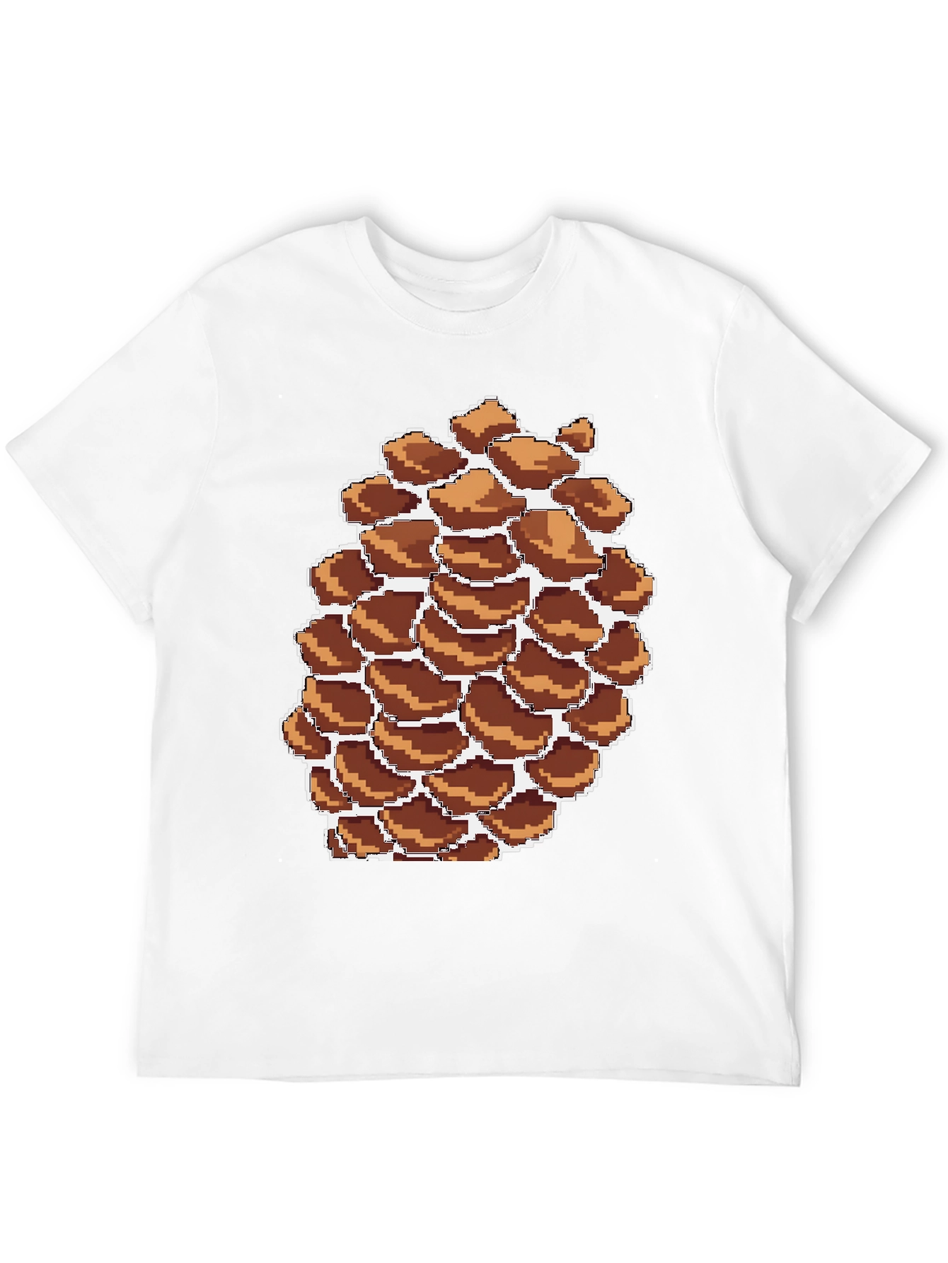 Pixel Pinecone Graphic Tee - Nature Lovers Shirt
