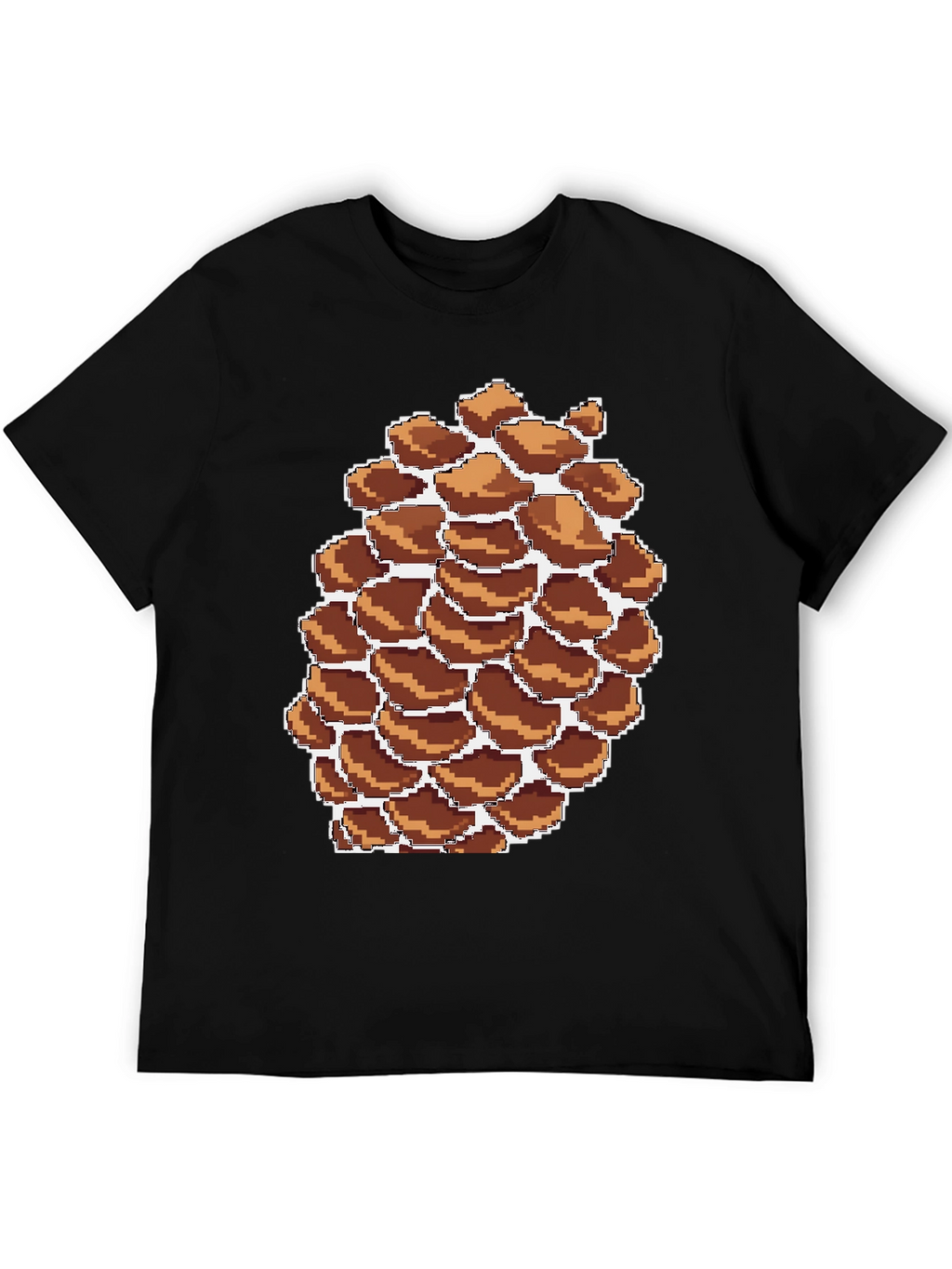 Pixel Pinecone Graphic Tee - Nature Lovers Shirt