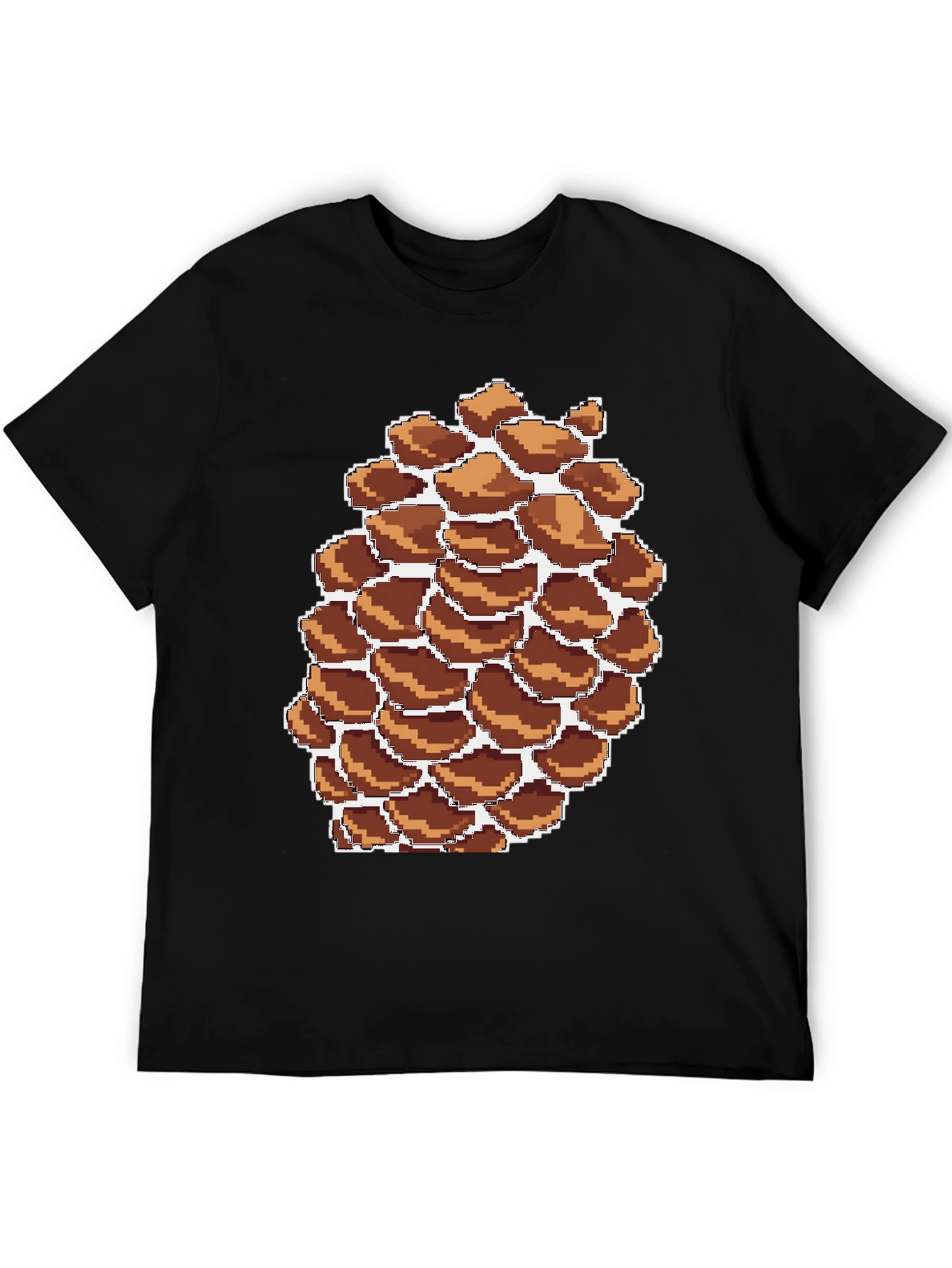 Pixel Pinecone Graphic Tee - Nature Lovers Shirt
