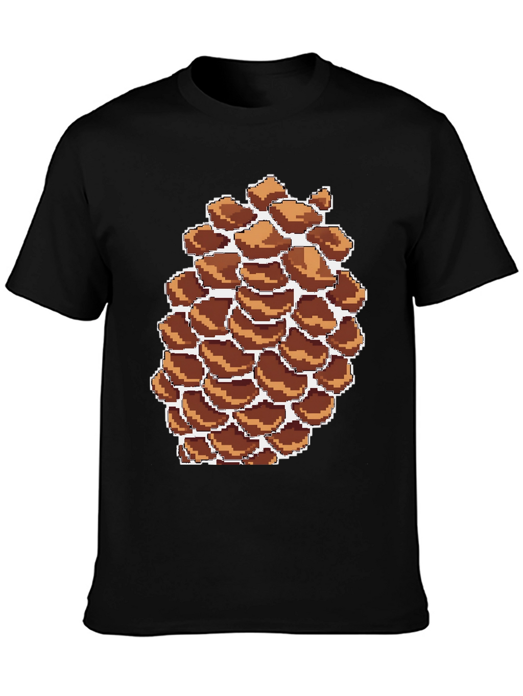 Pixel Pinecone Graphic Tee - Nature Lovers Shirt