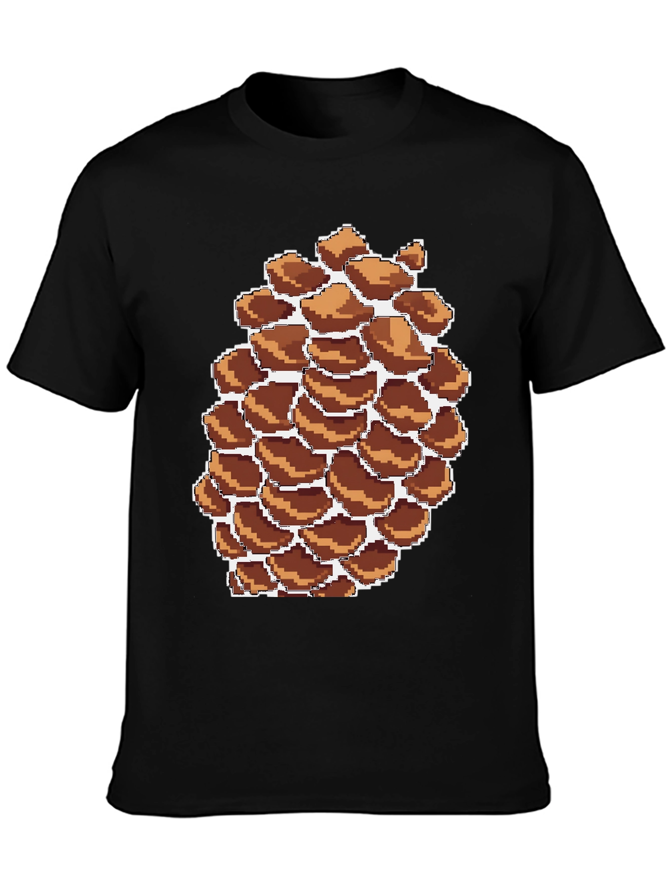 Pixel Pinecone Graphic Tee - Nature Lovers Shirt