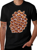 Pixel Pinecone Graphic Tee - Nature Lovers Shirt