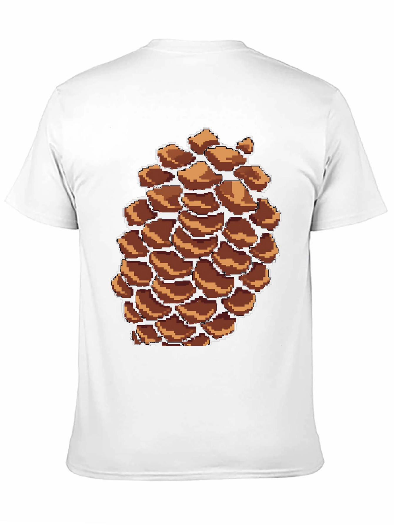 Pixel Pinecone Graphic Tee - Nature Lovers Shirt