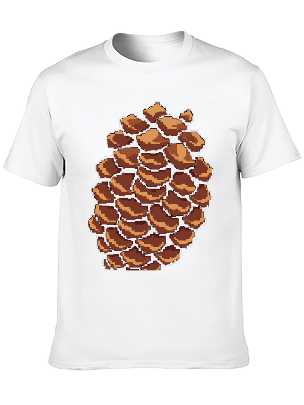 Pixel Pinecone Graphic Tee - Nature Lovers Shirt
