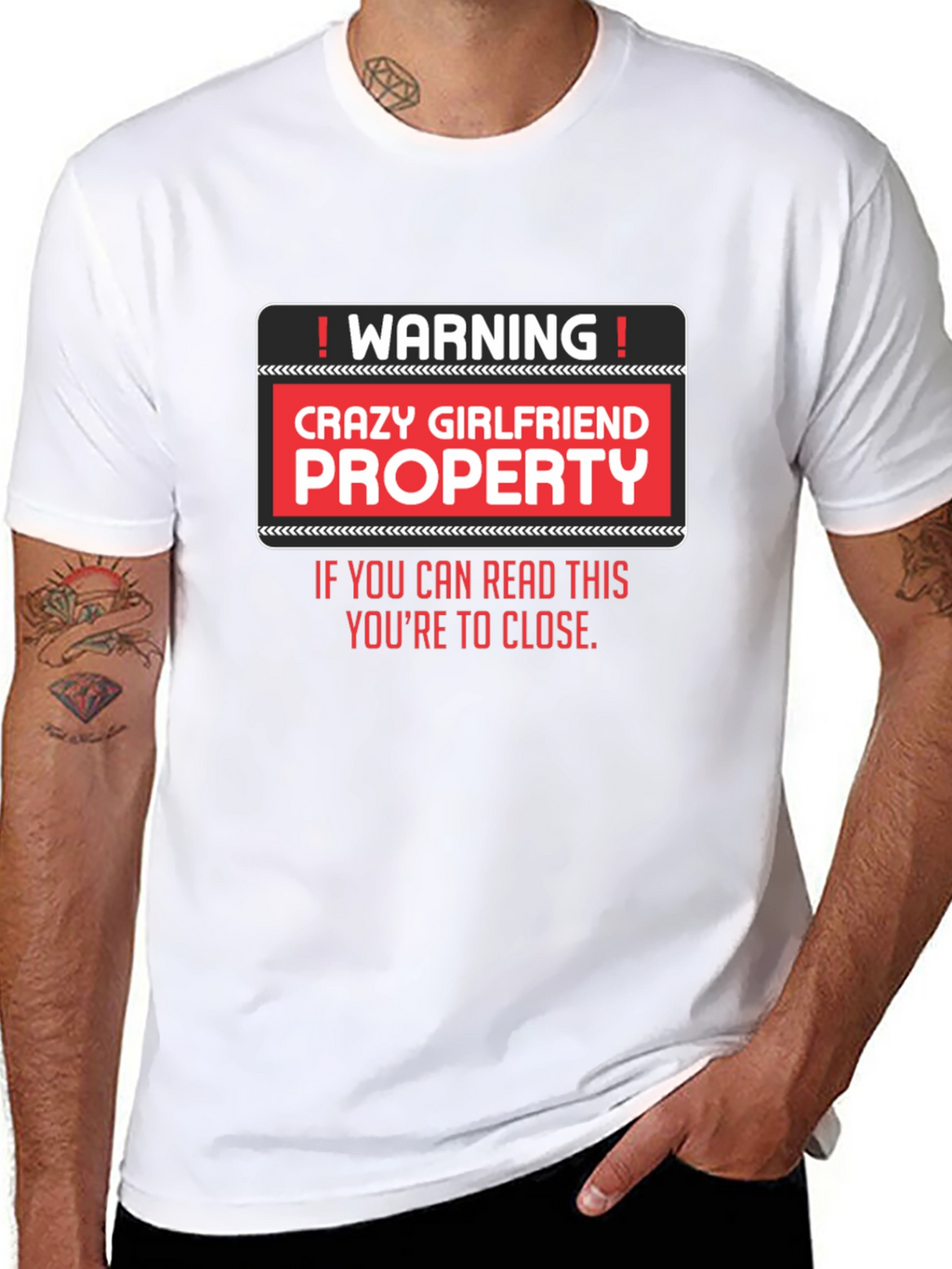 Crazy Girlfriend Property Graphic T-Shirt