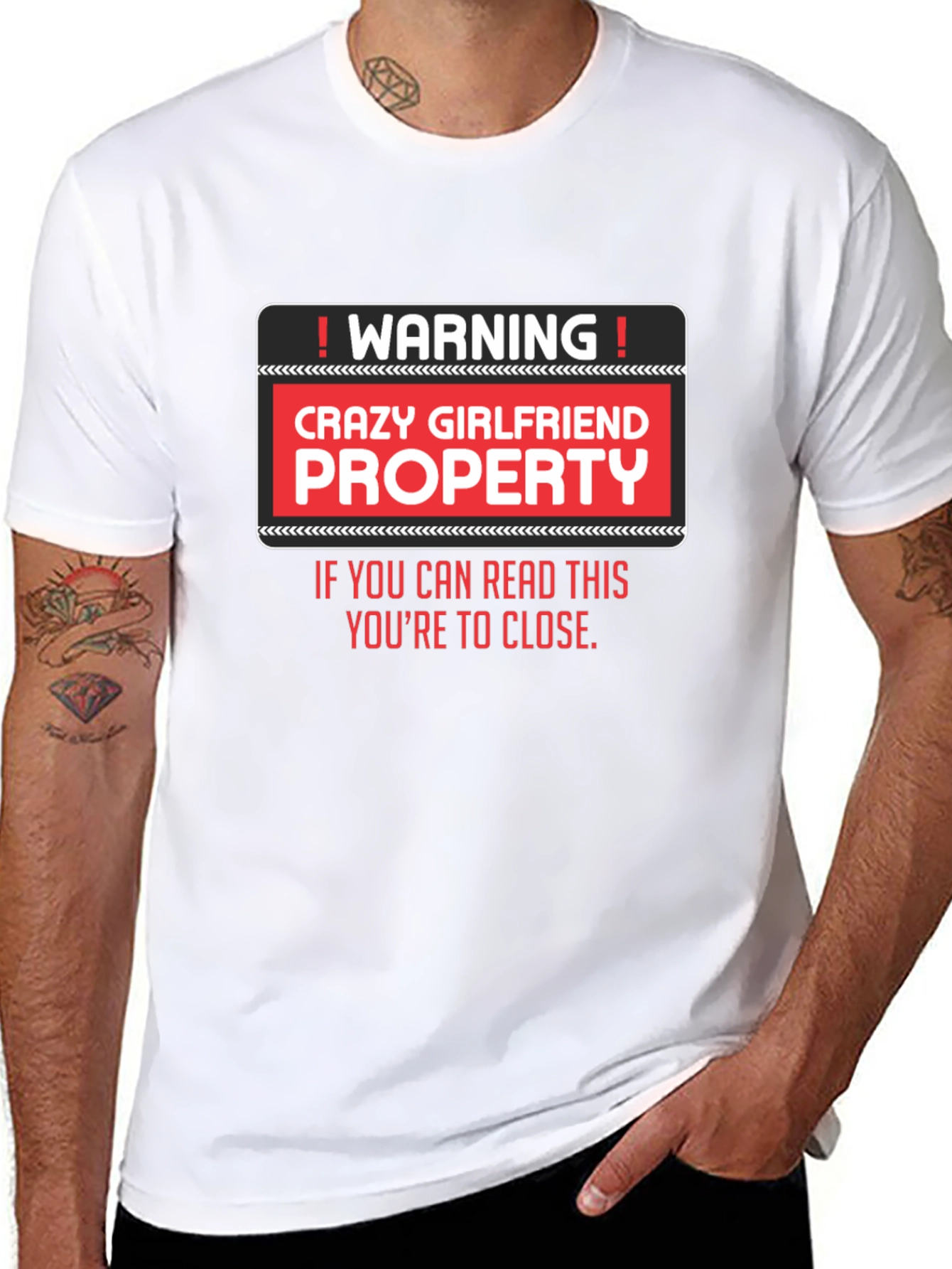 Crazy Girlfriend Property Graphic T-Shirt