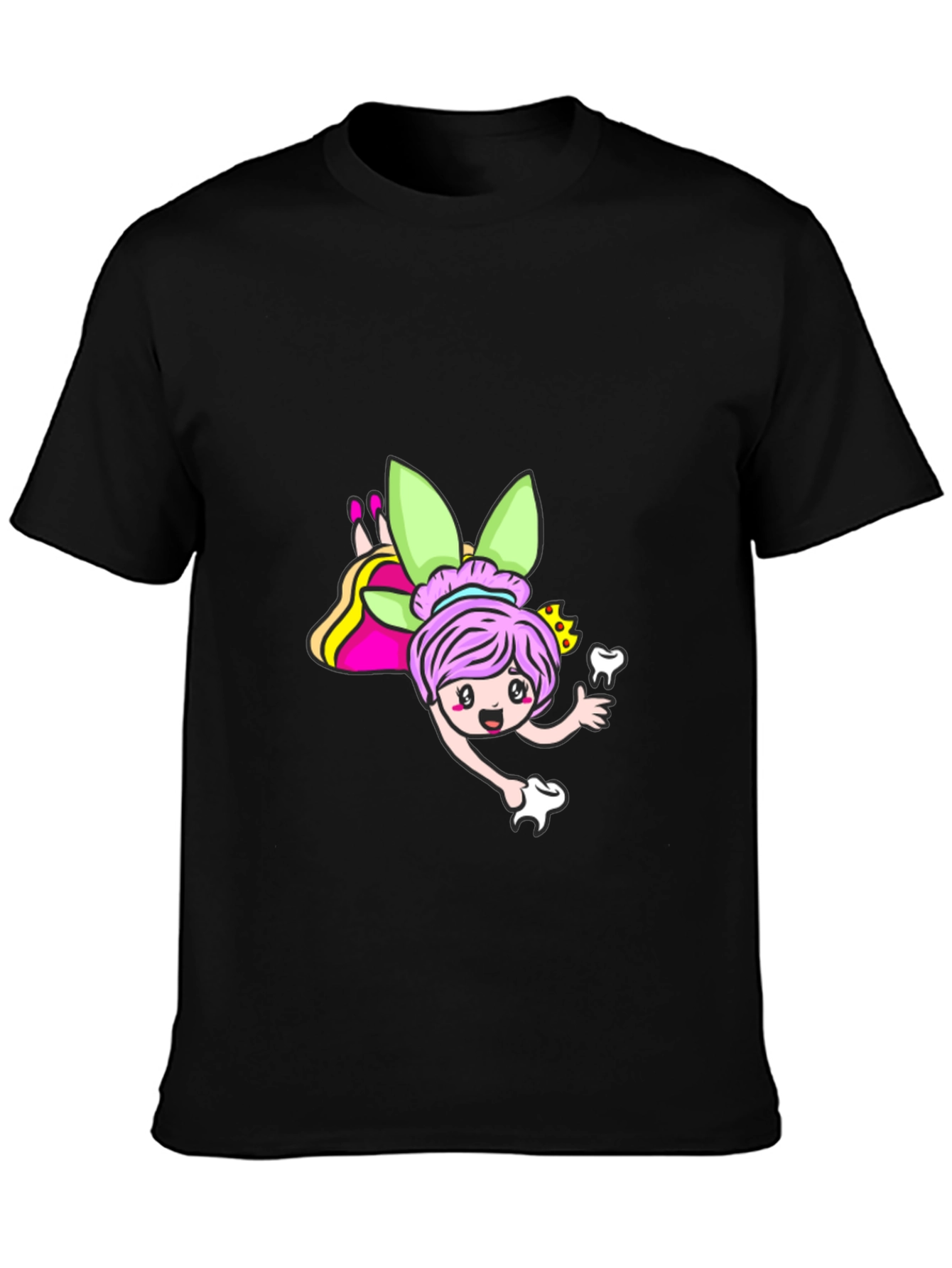 Tooth Fairy Cartoon Graphic T-Shirt