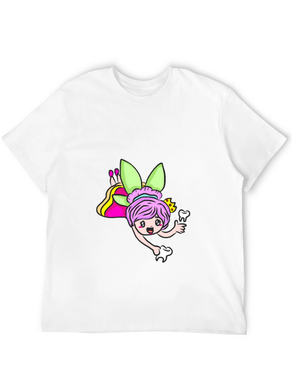 Tooth Fairy Cartoon Graphic T-Shirt