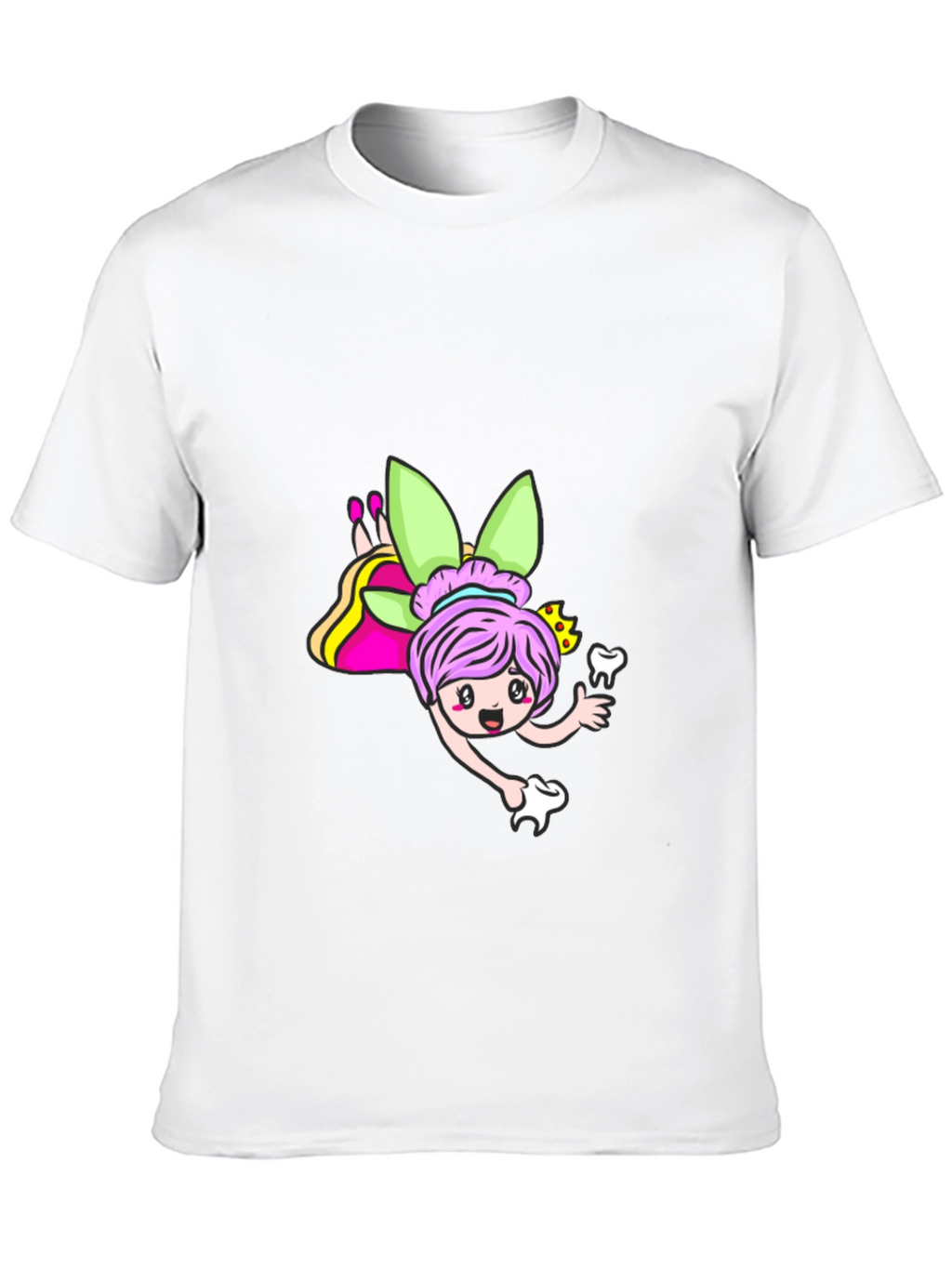 Tooth Fairy Cartoon Graphic T-Shirt