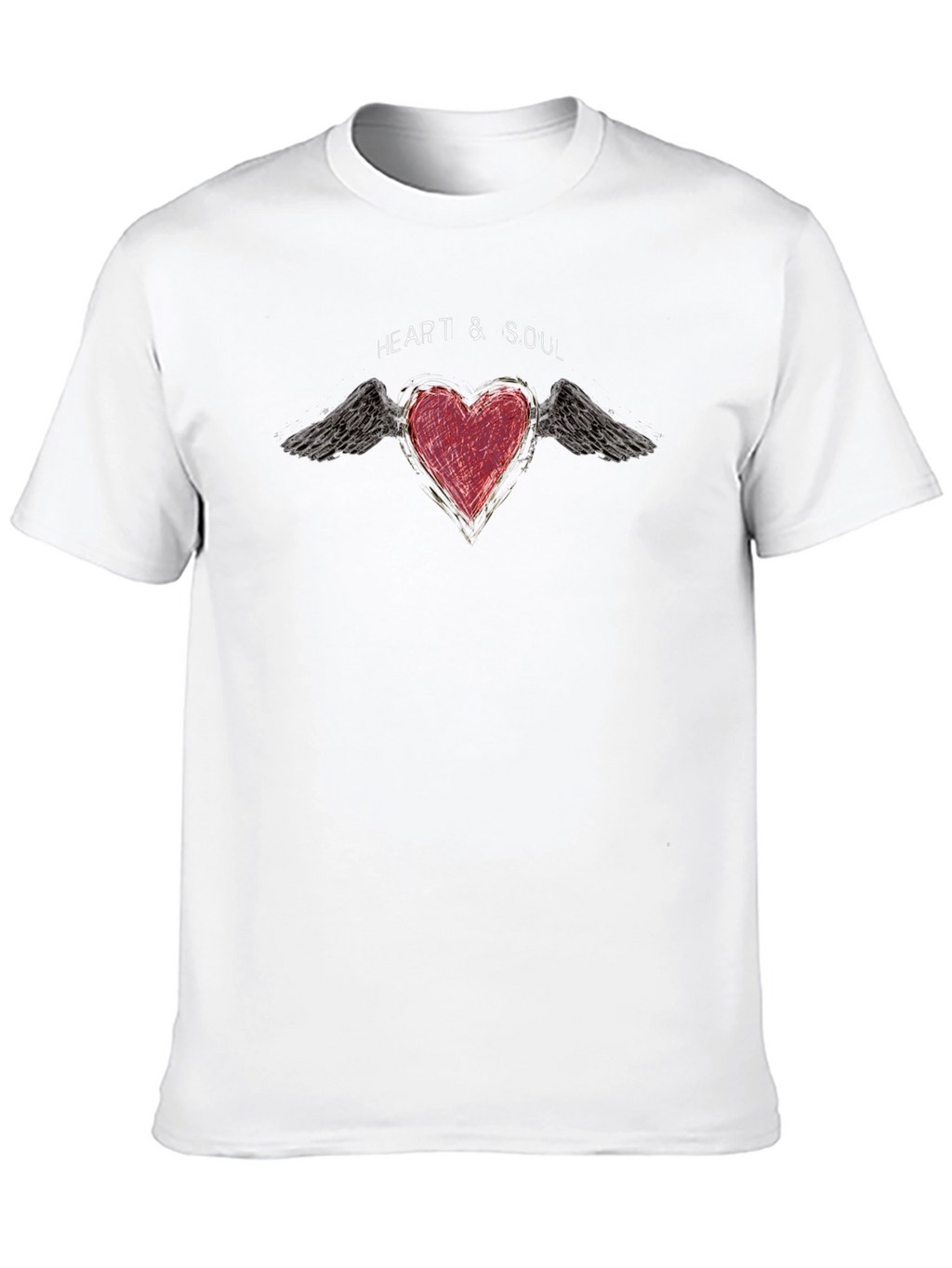 Heart & Soul Graphic Print Black T-Shirt