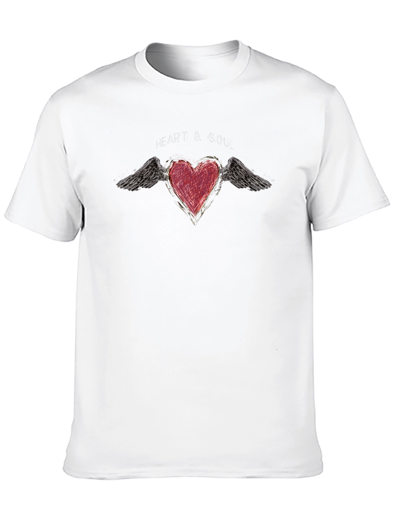 Heart & Soul Graphic Print Black T-Shirt