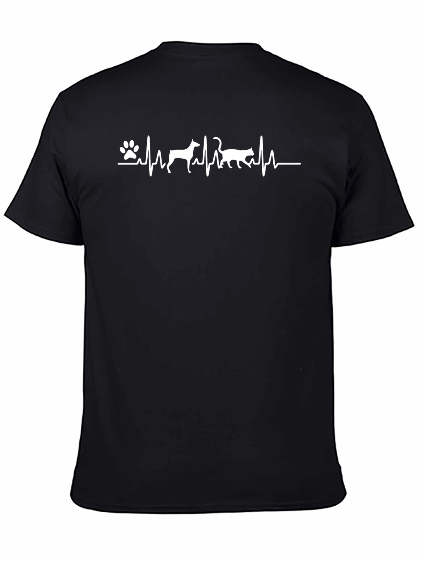 Dog Cat Heartbeat T-Shirt