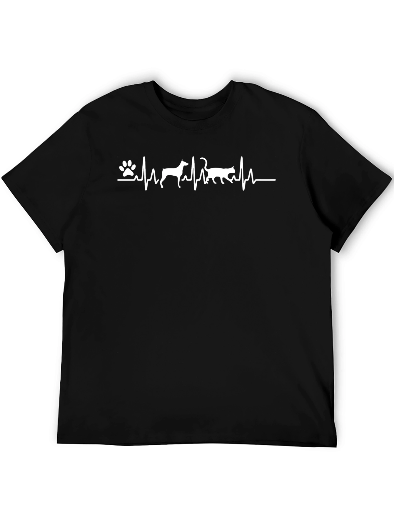 Dog Cat Heartbeat T-Shirt