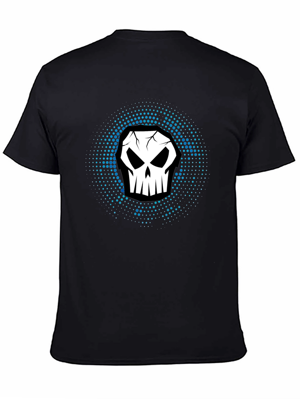 Skull Graphic Print Black T-Shirt
