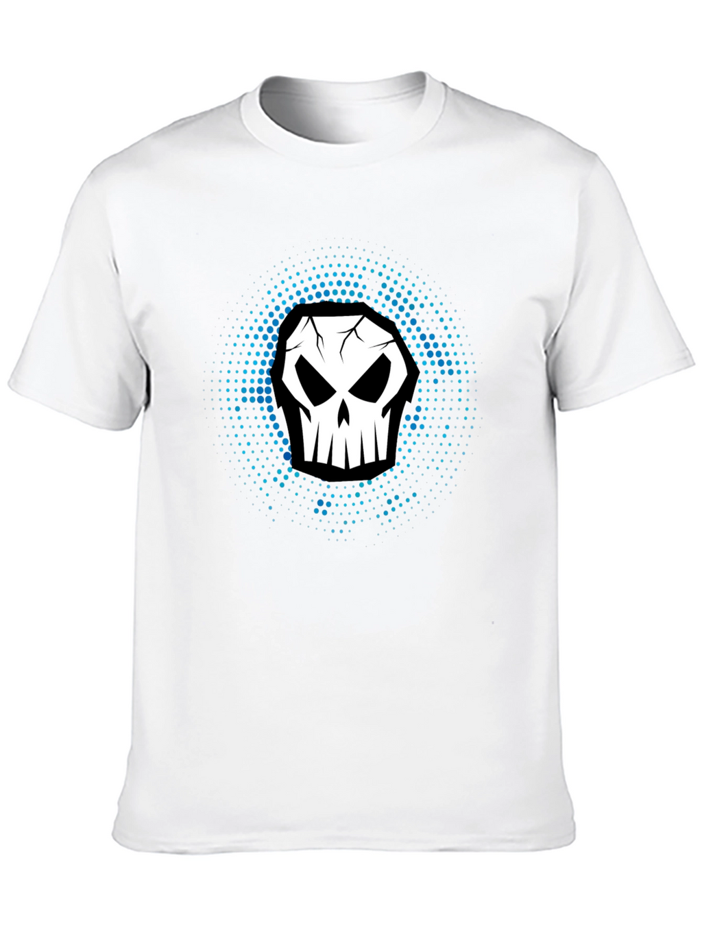 Skull Graphic Print Black T-Shirt
