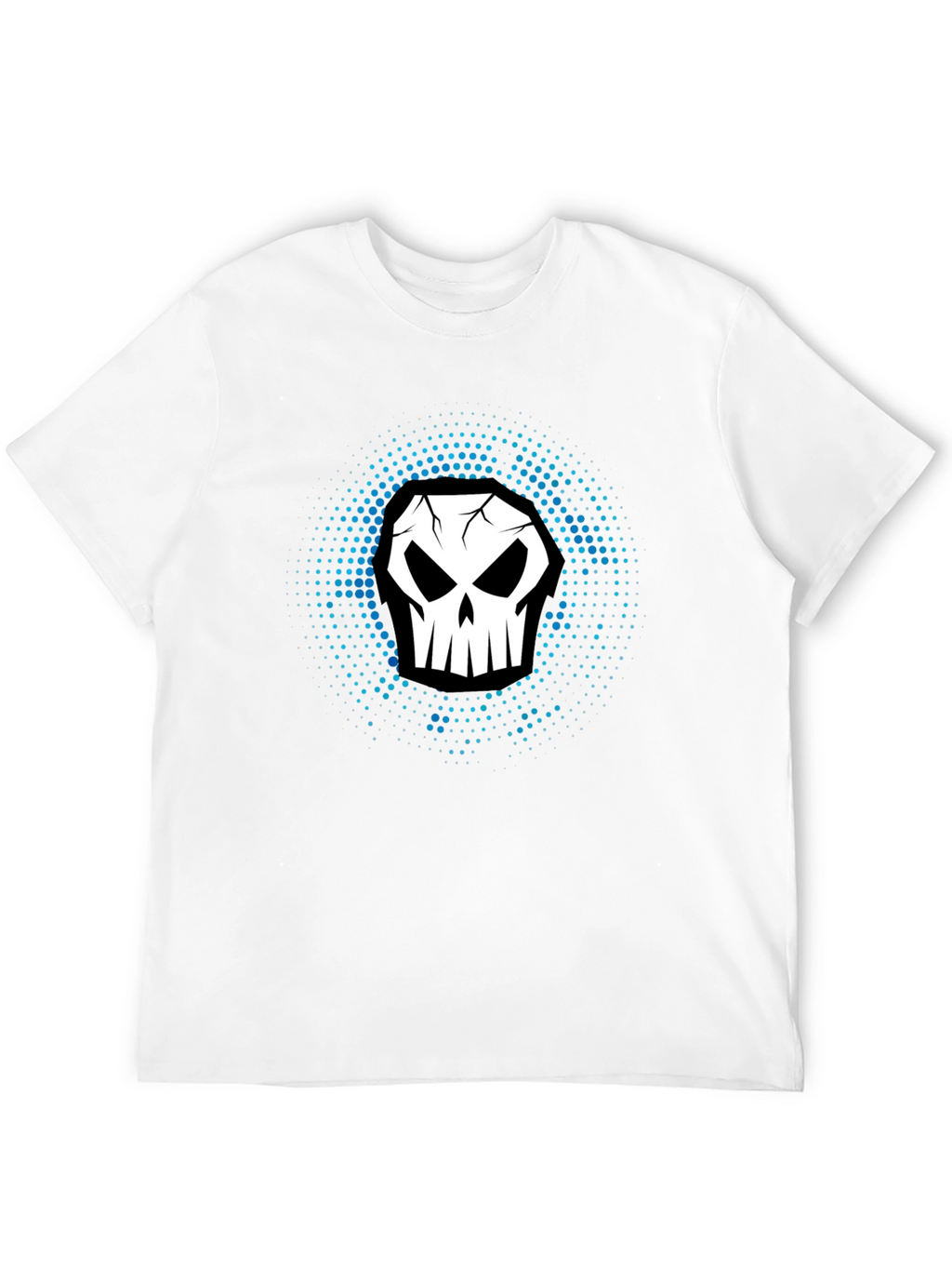 Skull Graphic Print Black T-Shirt