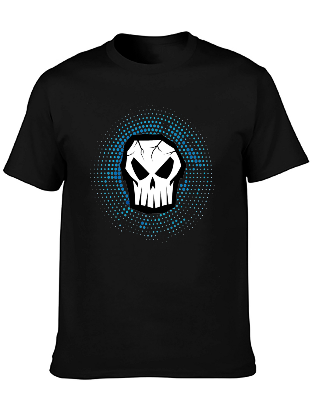 Skull Graphic Print Black T-Shirt