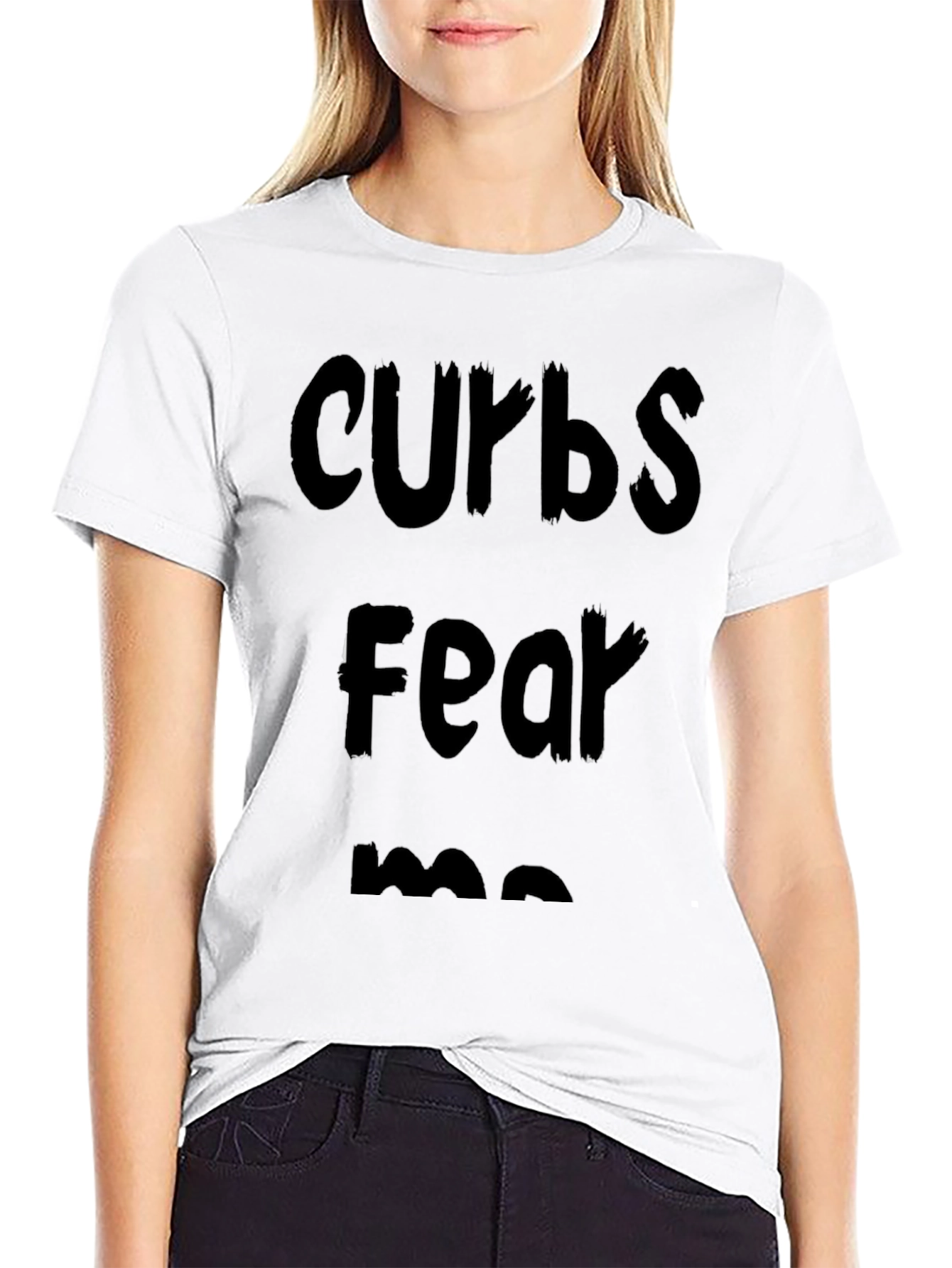 Curbs Fear Me Black Graphic Tee