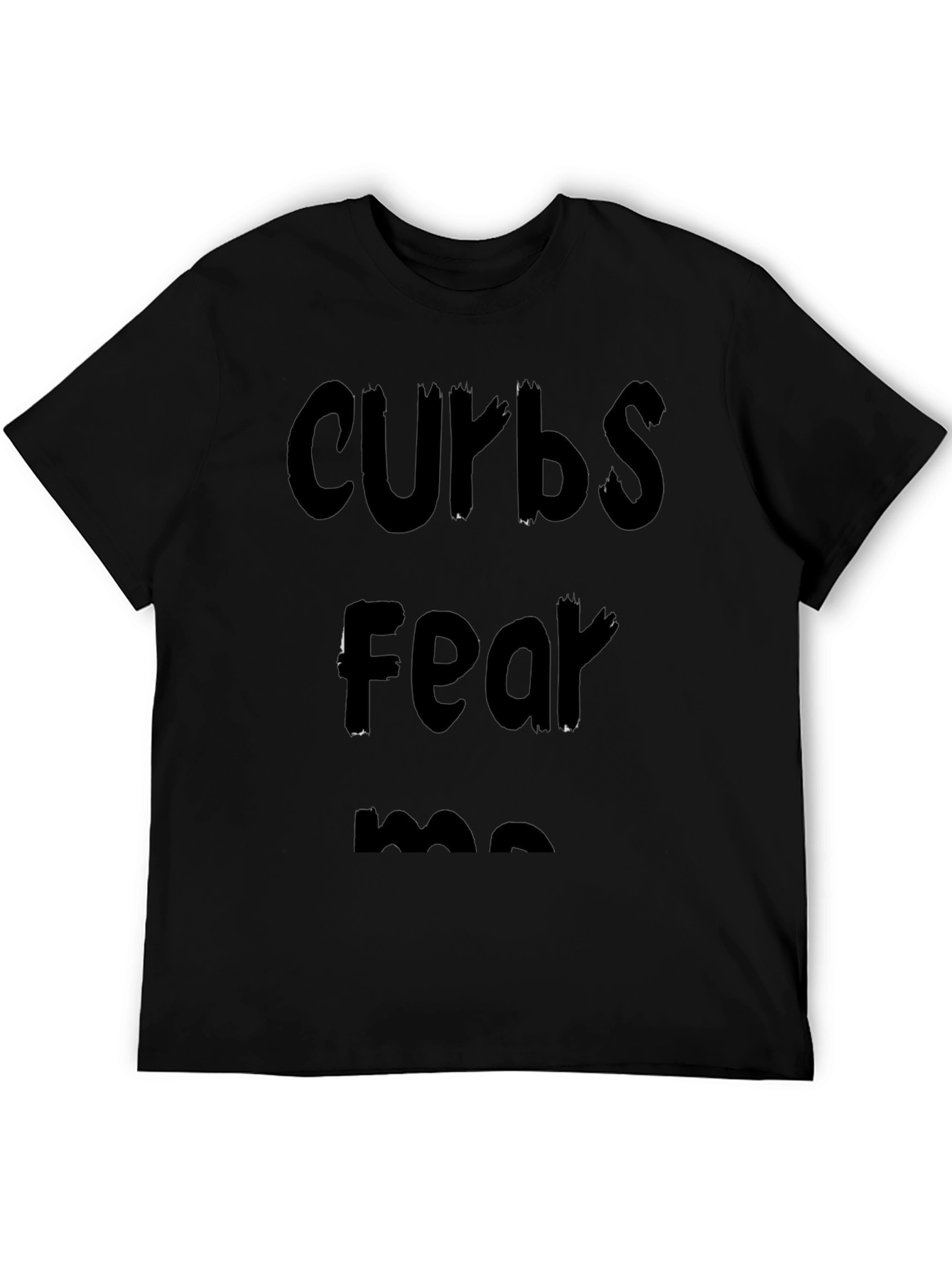 Curbs Fear Me Black Graphic Tee