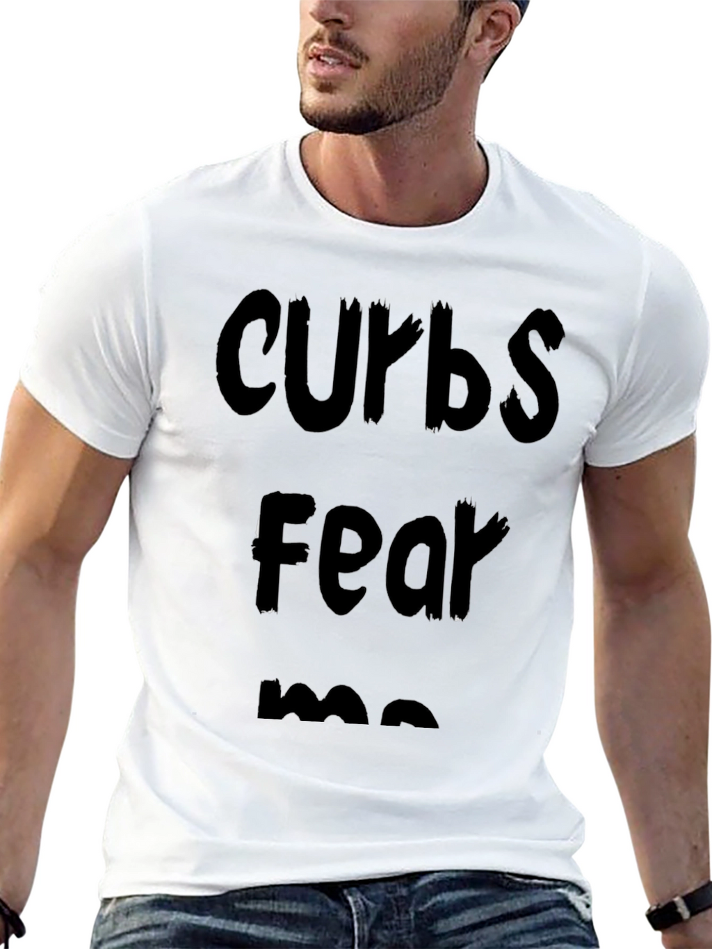 Curbs Fear Me Black Graphic Tee