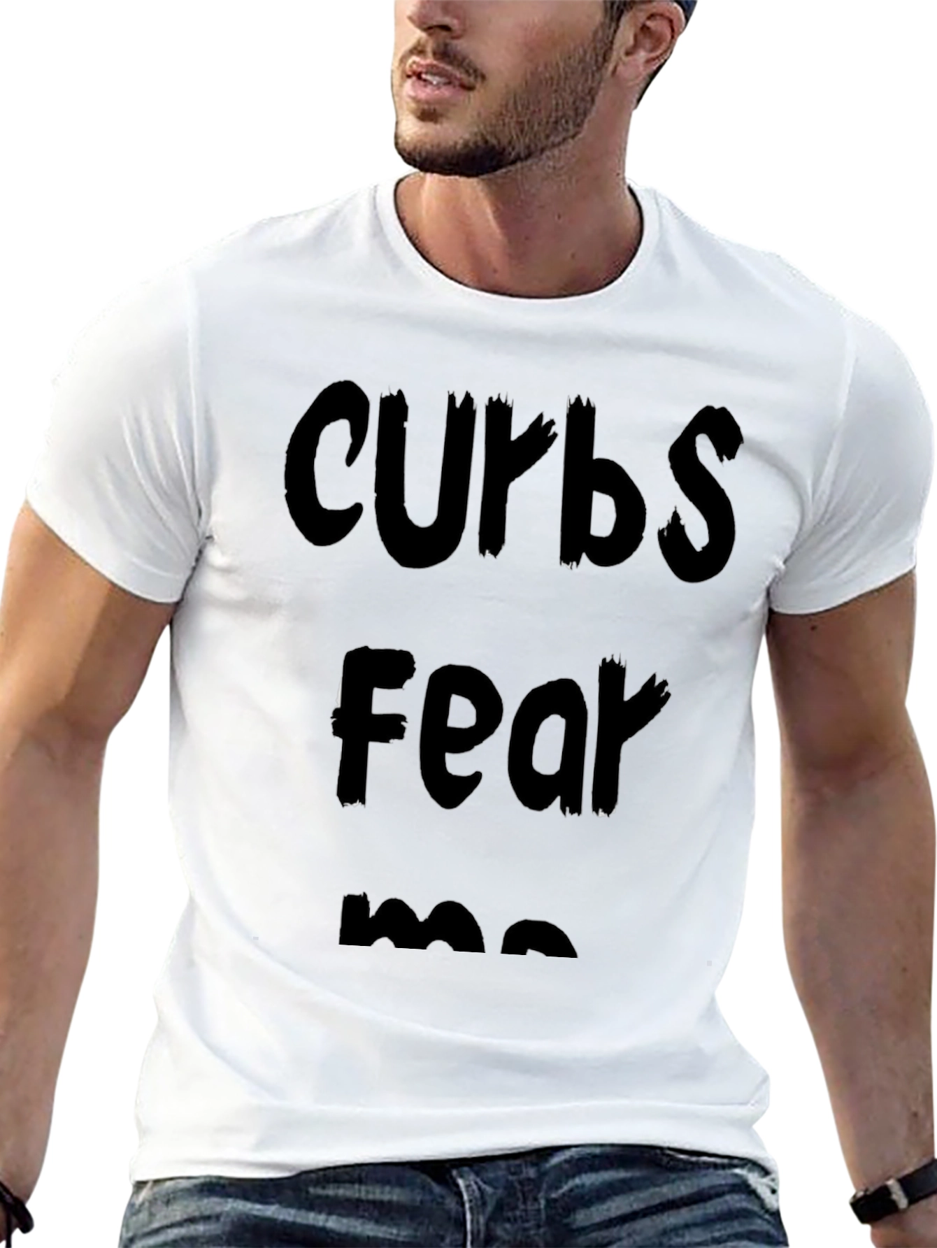 Curbs Fear Me Black Graphic Tee