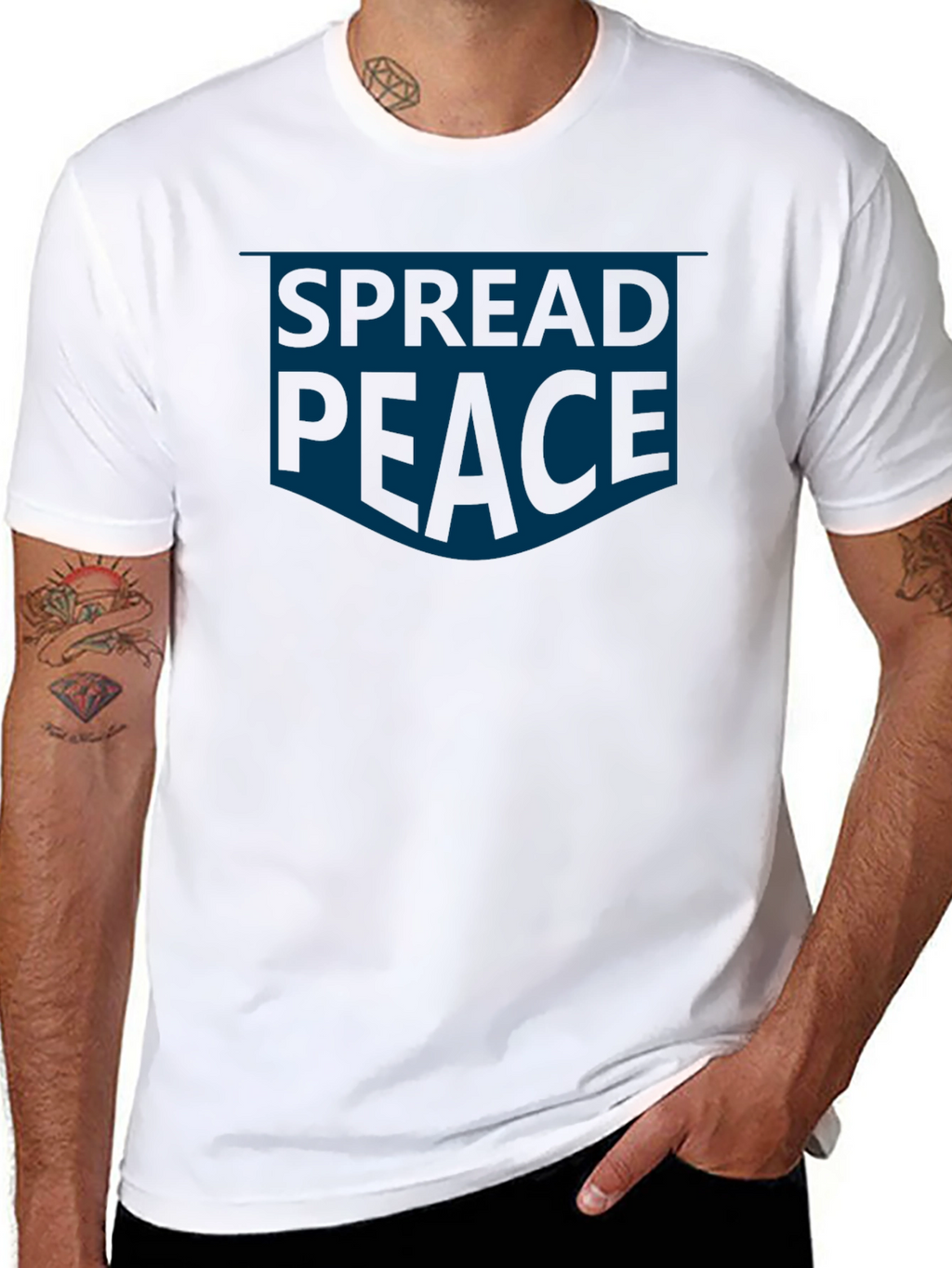 Spread Peace Graphic Tee - Stylish Comfort