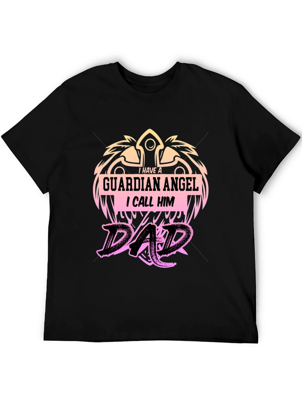 Guardian Angel Dad T-Shirt - Fathers Day Gift