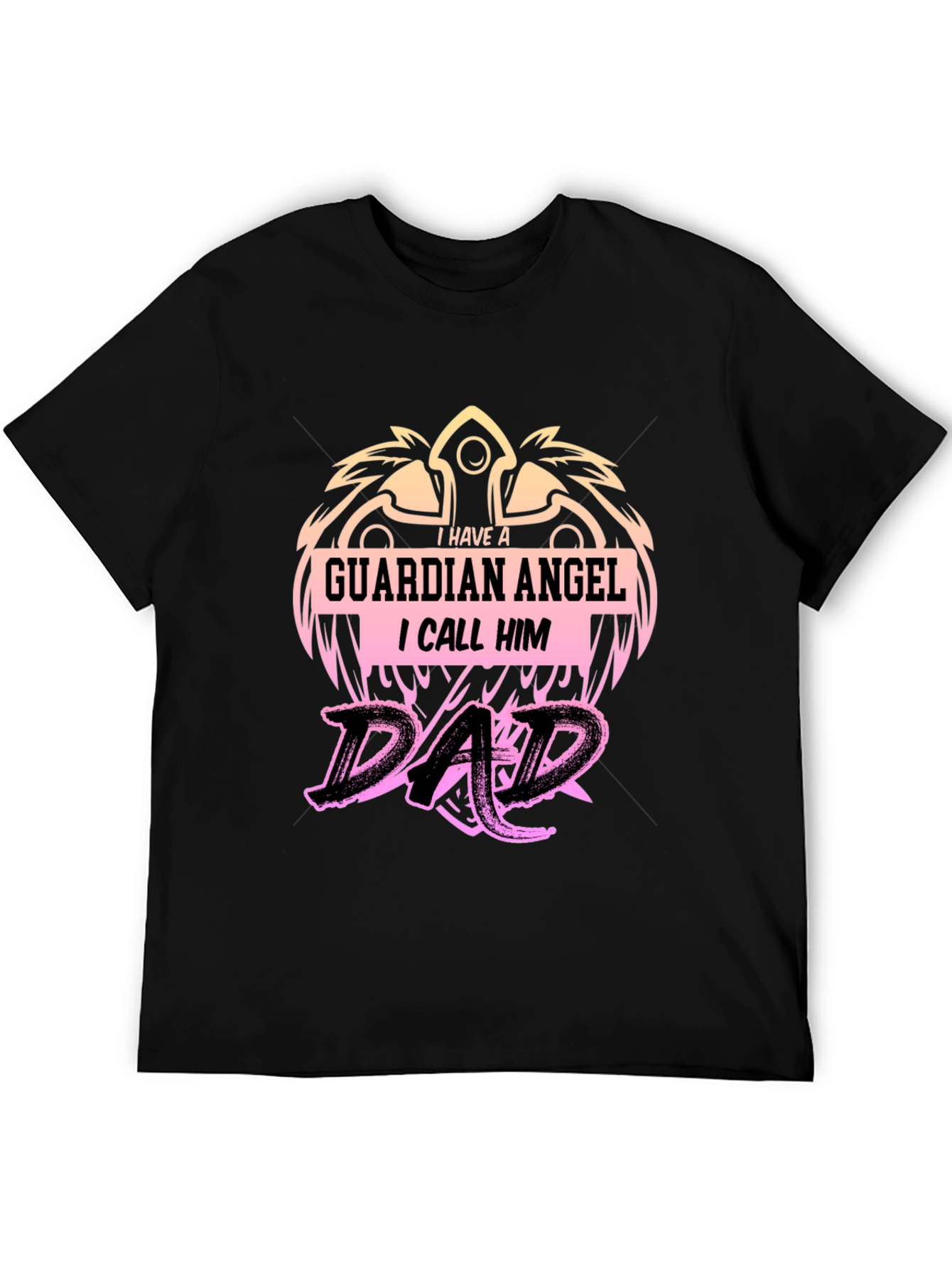 Guardian Angel Dad T-Shirt - Fathers Day Gift