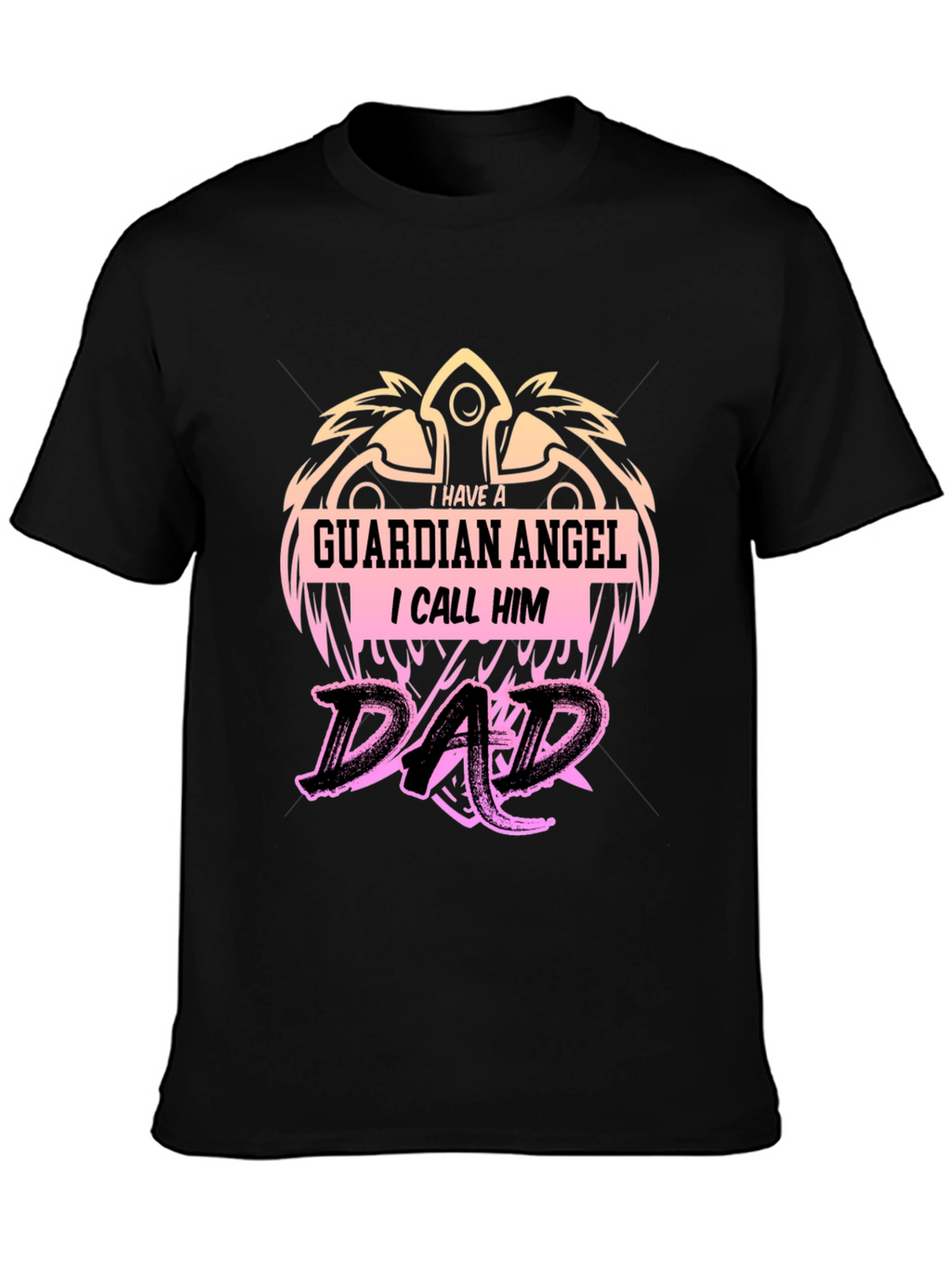 Guardian Angel Dad T-Shirt - Fathers Day Gift